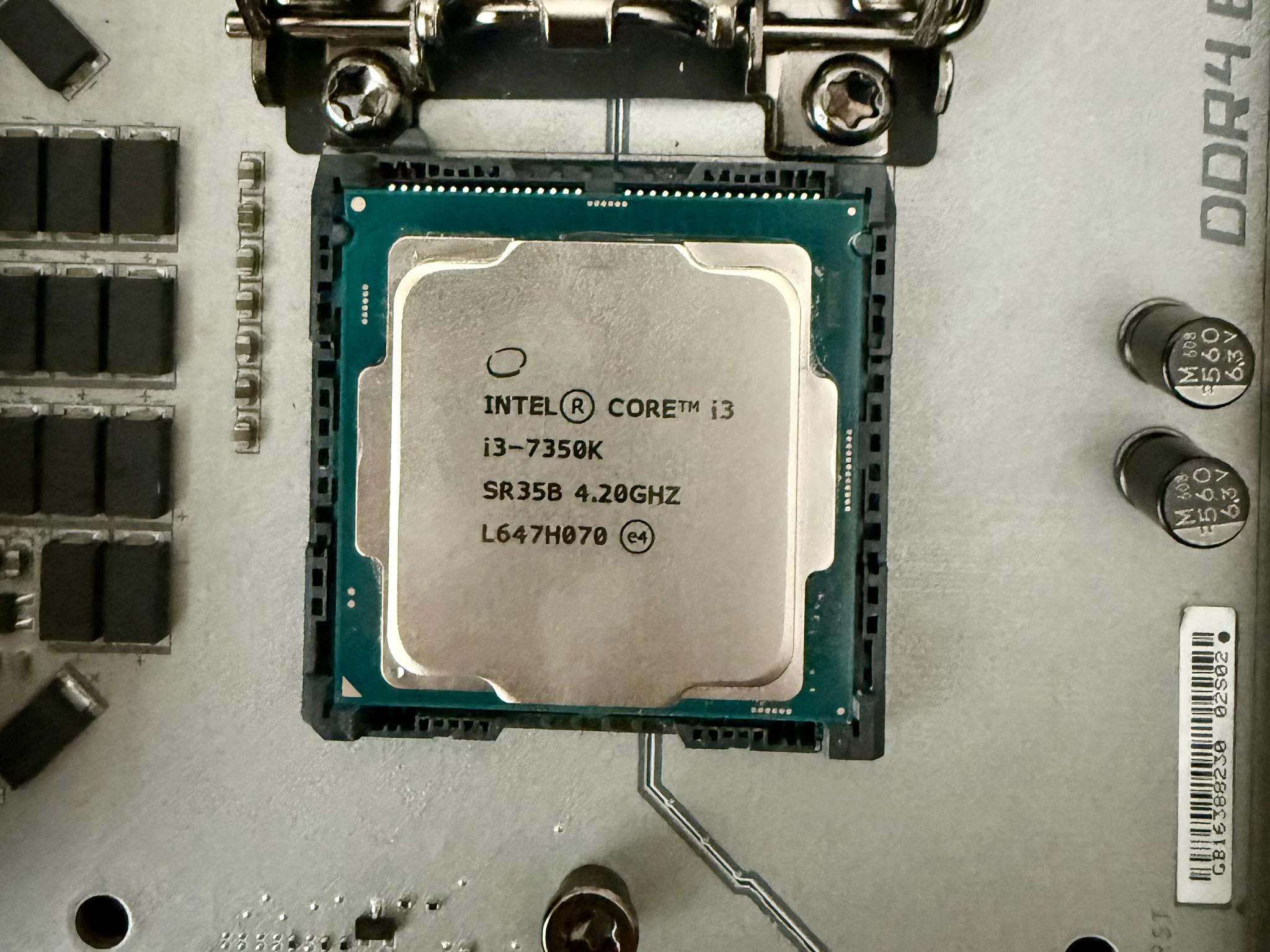 MSI Z270 XPOWER TITANIUM GAMING motherboard + Intel I3-7350k CPU