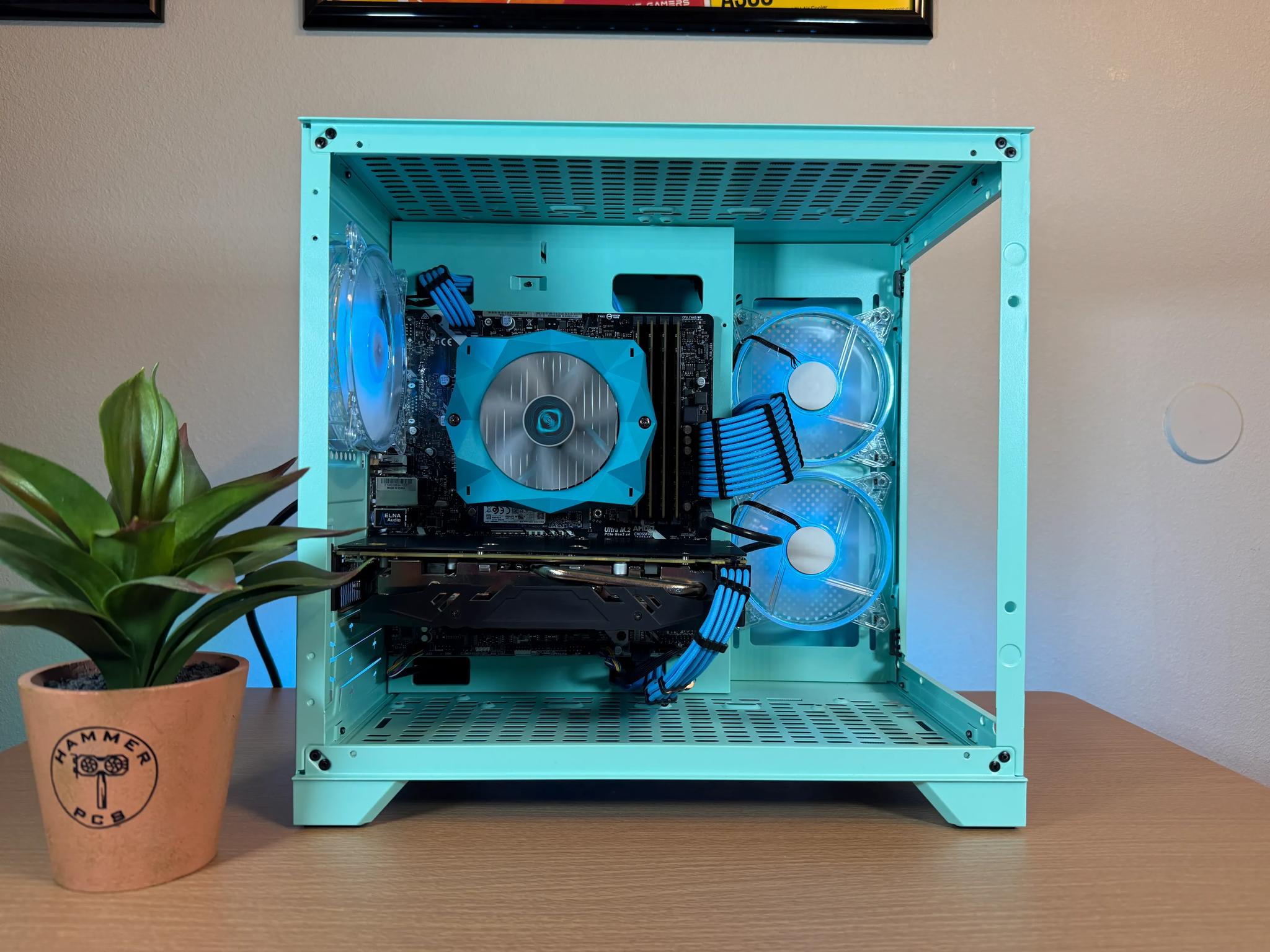 ❄️🩵MINT Themed Gaming PC❄️🩵| Windows 11, Intel i5, RX 580 | Fortnite, GTA V, Valorant, More!