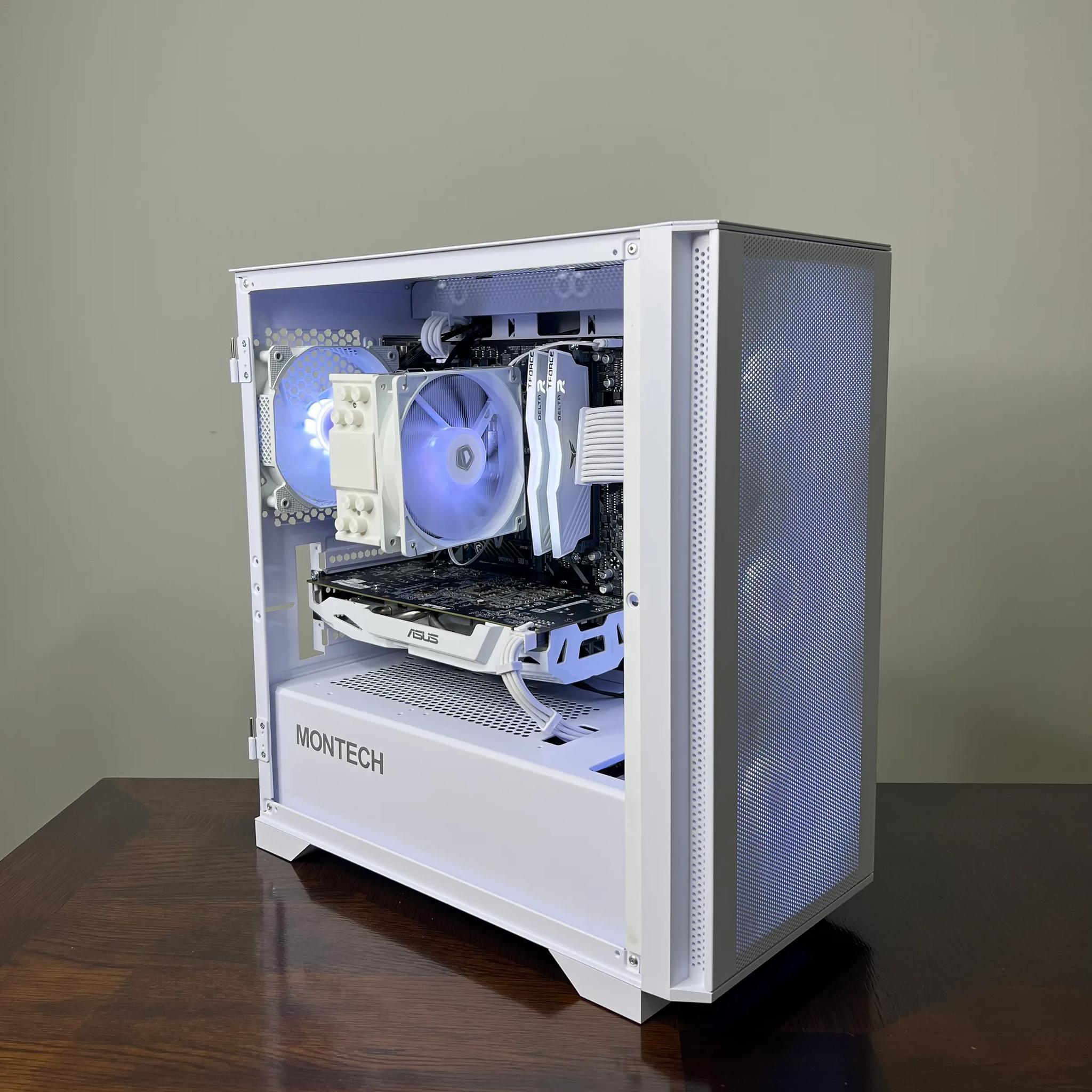 ⚪❄️ Ryzen 5 3600 | GTX 1060 6GB 🧊| 16GB Ram 🧊| 512GB Gen4 NVME ❄️Custom White PC ⚪