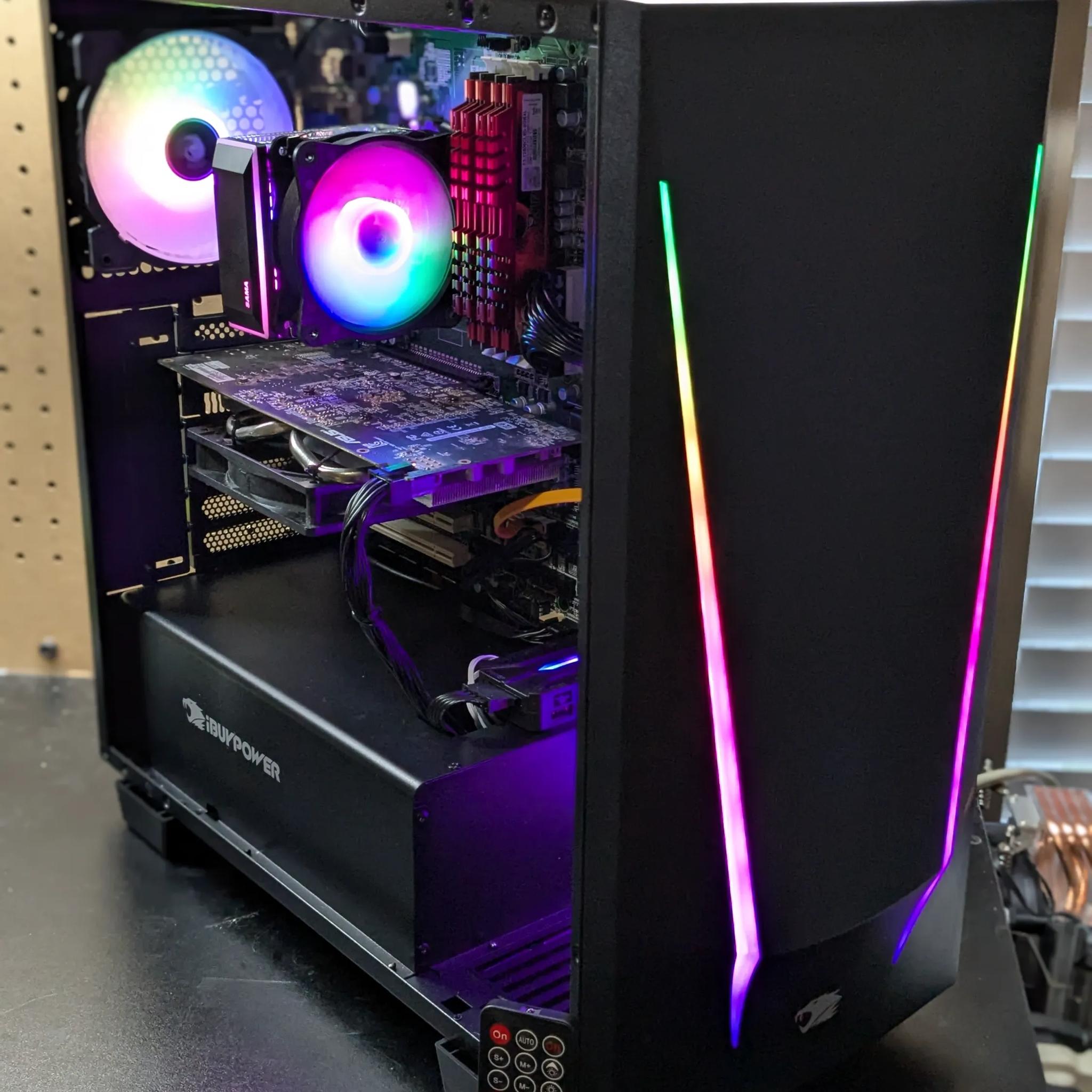 Marvel Rivals Ready | Xeon (same as i7) , 16GB RAM, RX 480 8GB, 500GB SSD, Win10, RGB, Wifi
