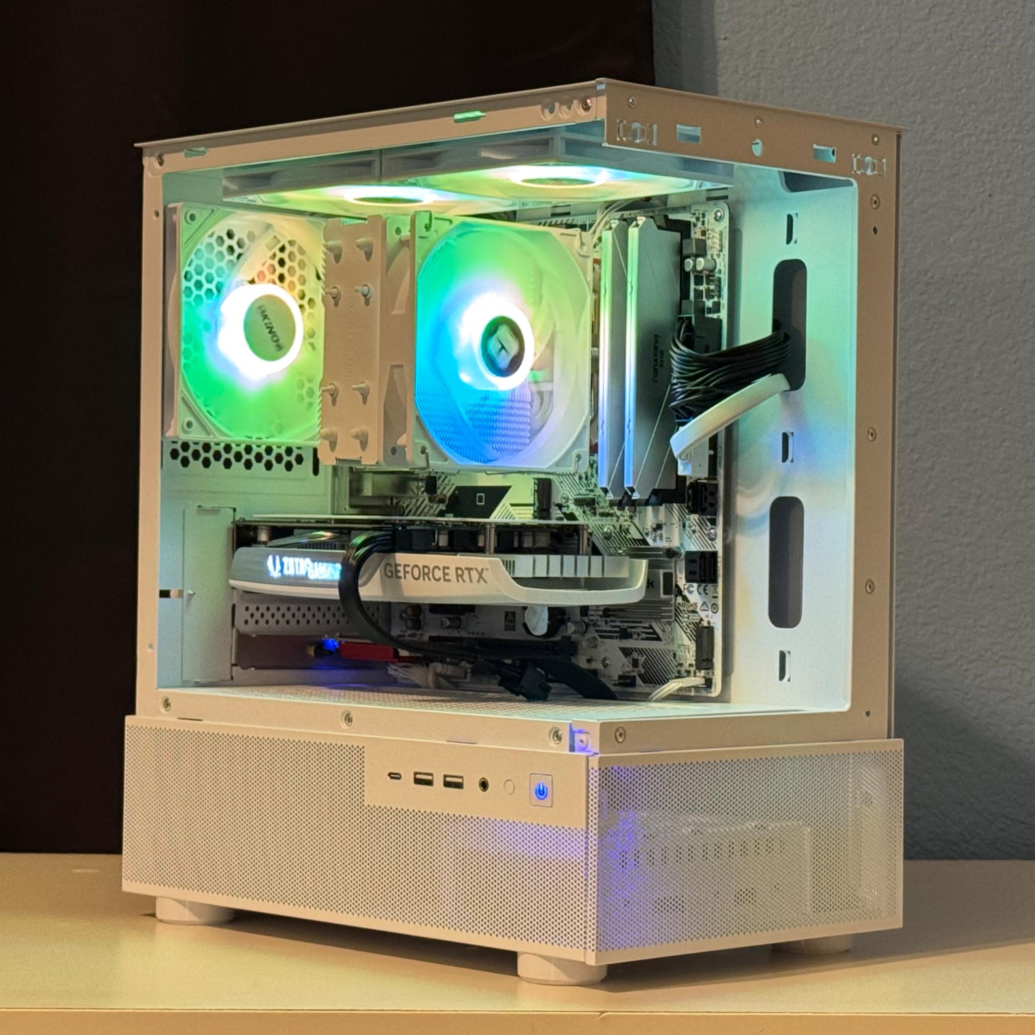 ⬜Whiteout⬜ Ryzen 5 5600 | RTX 4060 8GB White | 16GB Ram 3200mhz | 1TB nVME SSD | Win11 Pro + Wifi