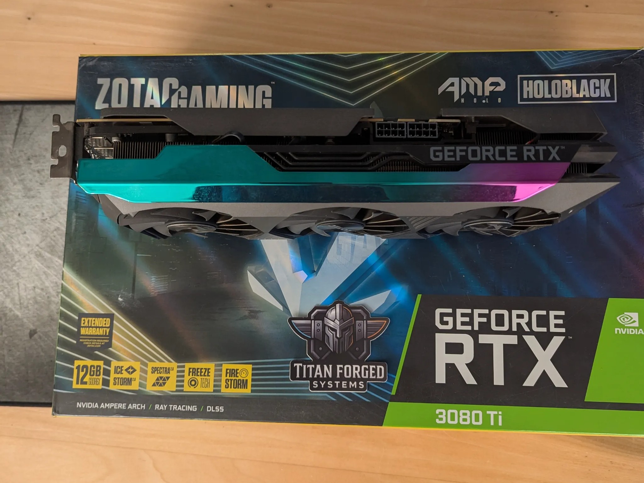 🌌 ZOTAC 3080 Ti AMP HoloBlack – RGB Beast | 12GB GDDR6X | 4K Ultra Gaming