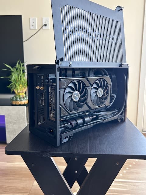 Mini ITX Build Fractal Terra black version Ryzen 7800x3D Rtx 4070 super