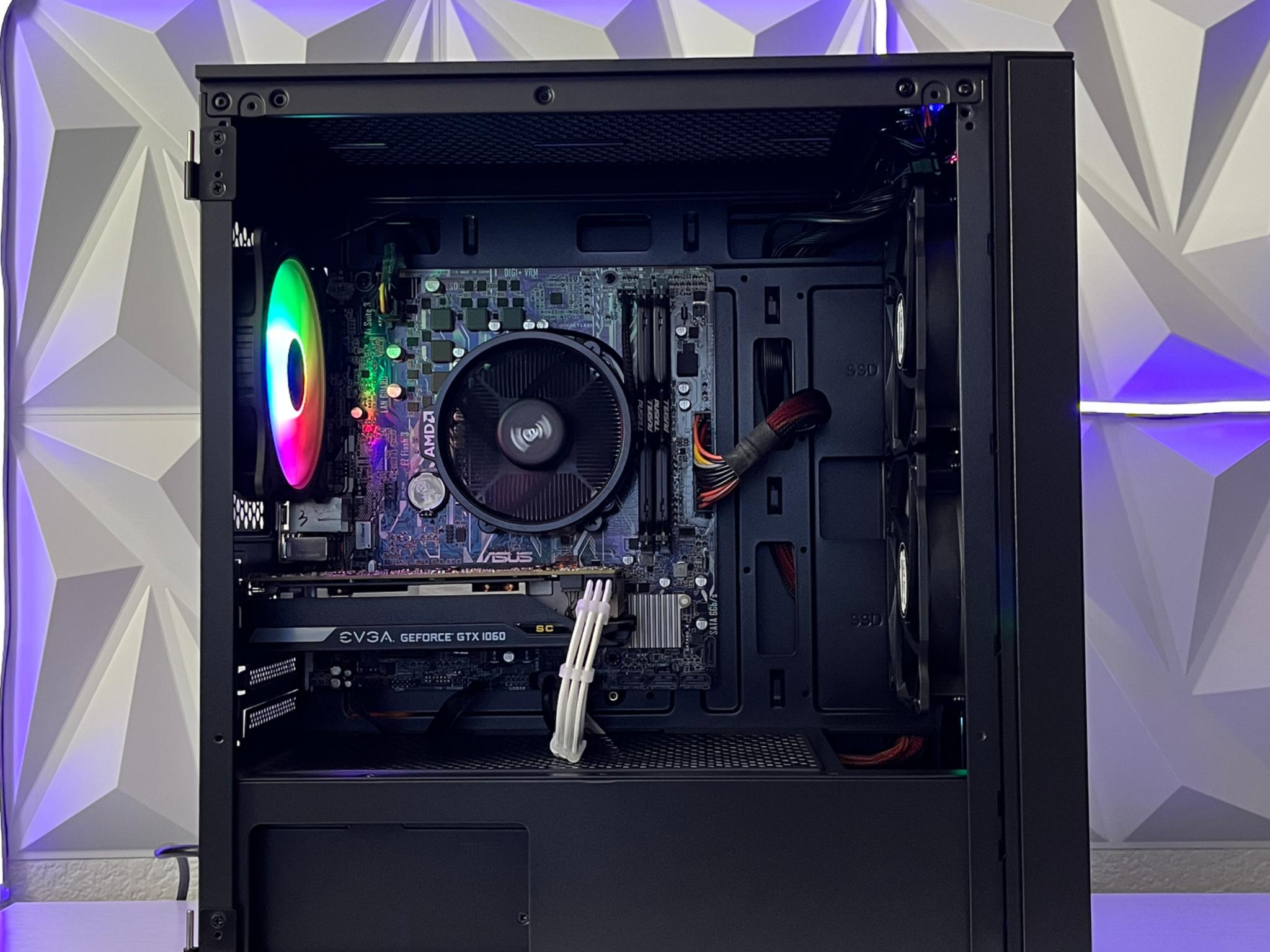 GTX 1060 6GB, Ryzen 5 2600, 16GB RAM | Black Gaming Computer/PC