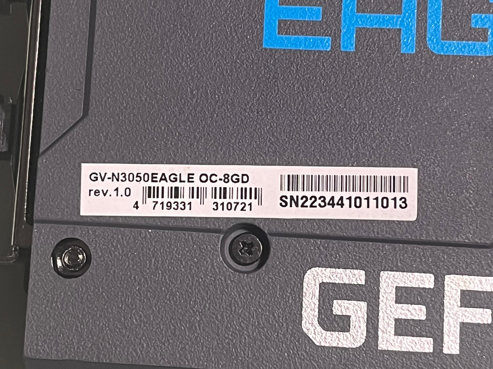 Gigabyte EAGLE OC GeForce RTX 3050 8GB
