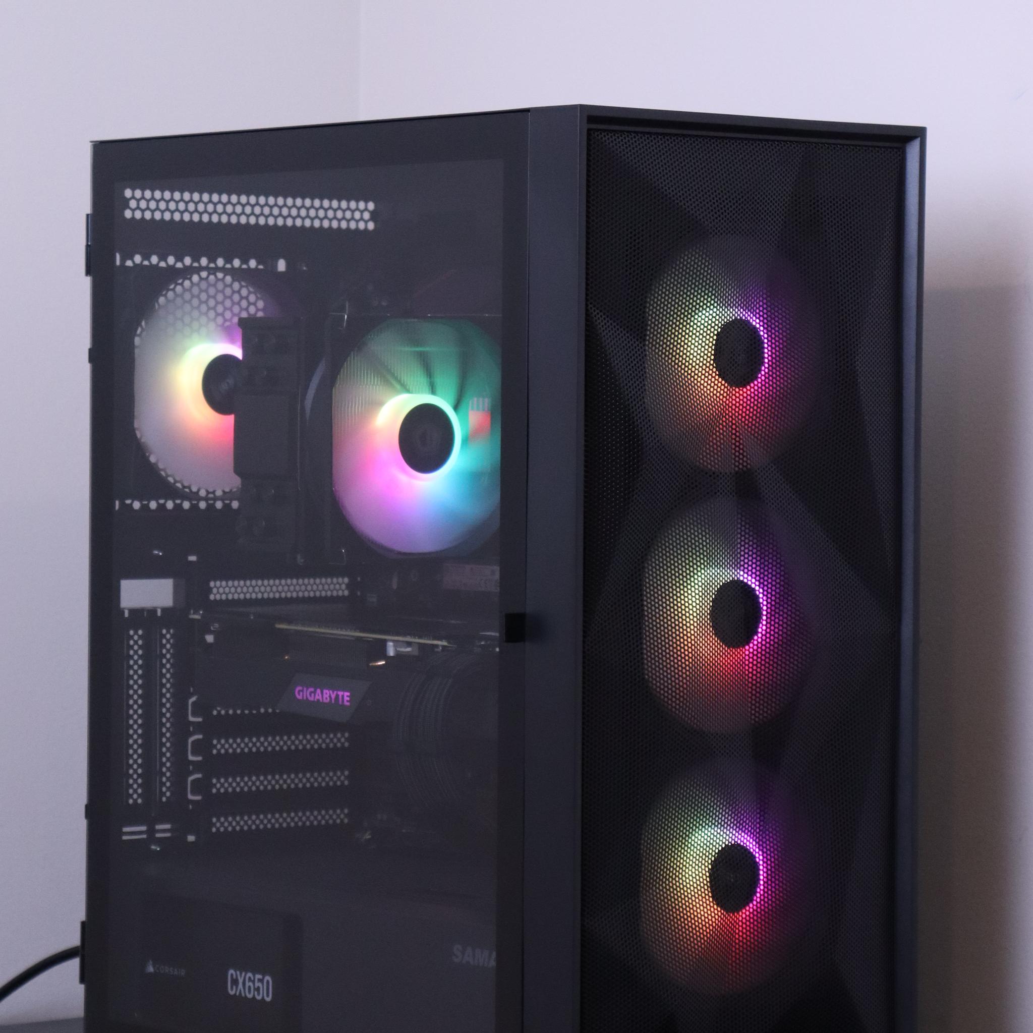 Black RGB Gaming PC | Ryzen 5 3600 - RTX 2070 Super - 1TB SSD