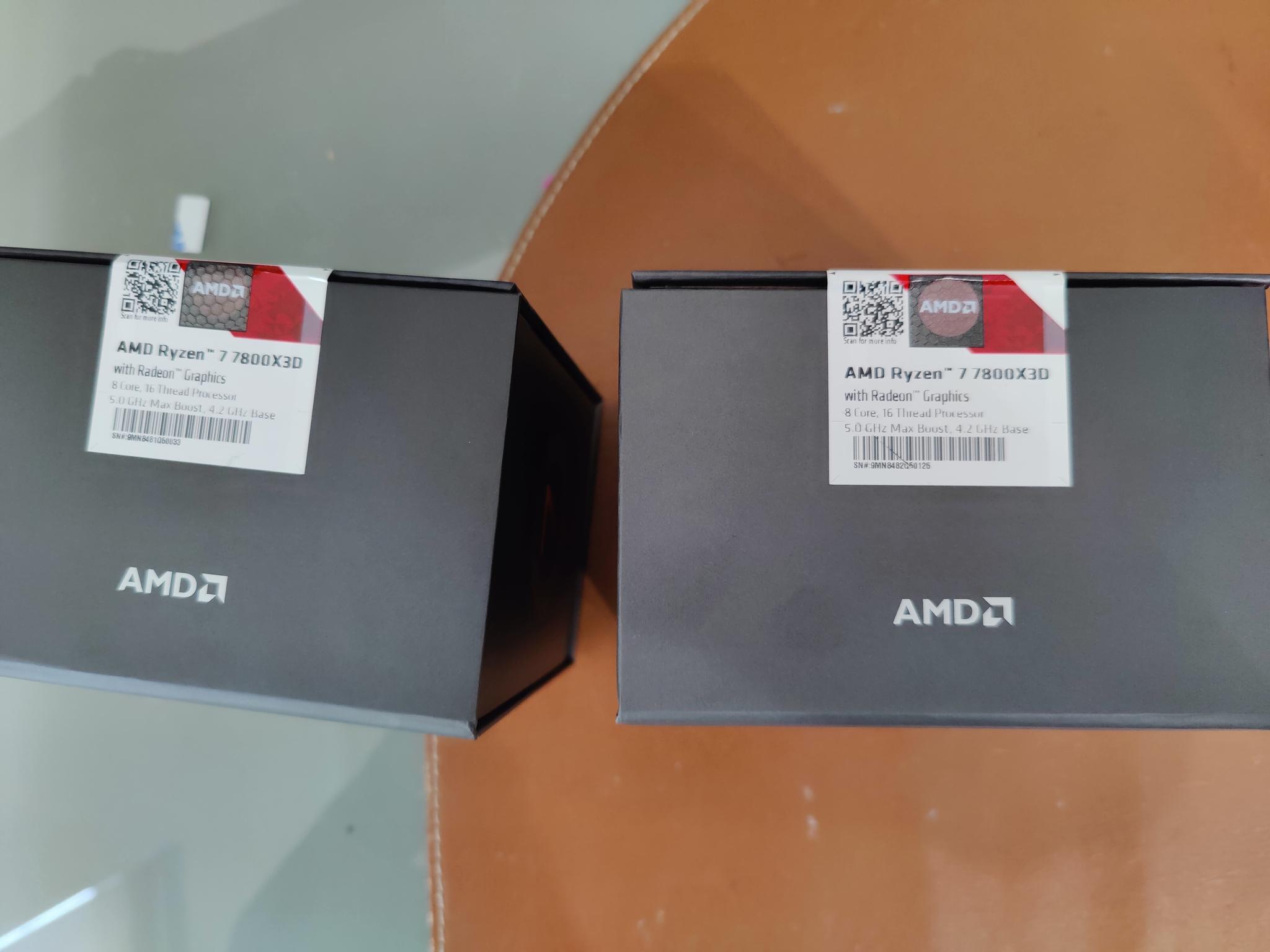 BNIB AMD 7800x3D lot of 2