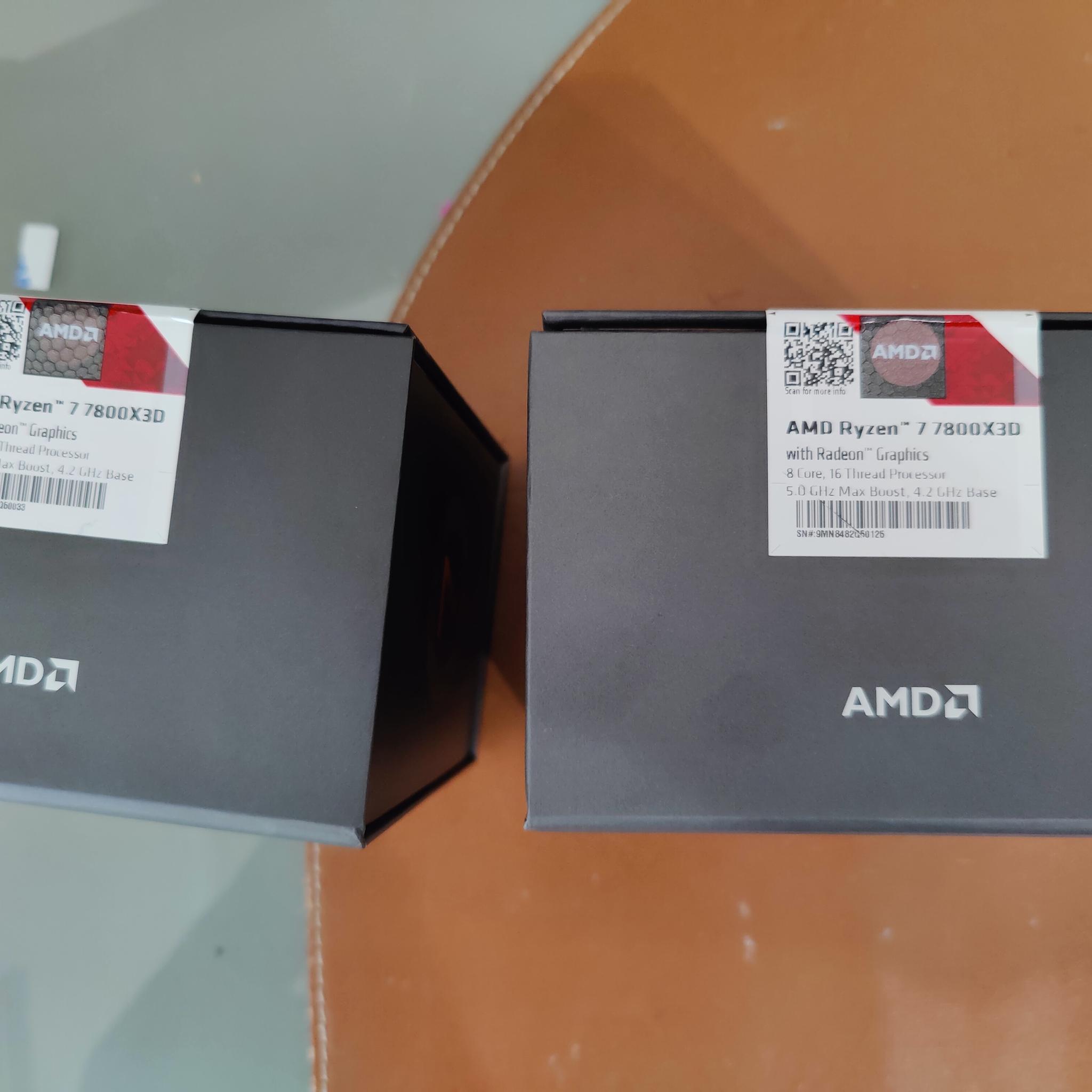 BNIB AMD 7800x3D lot of 2