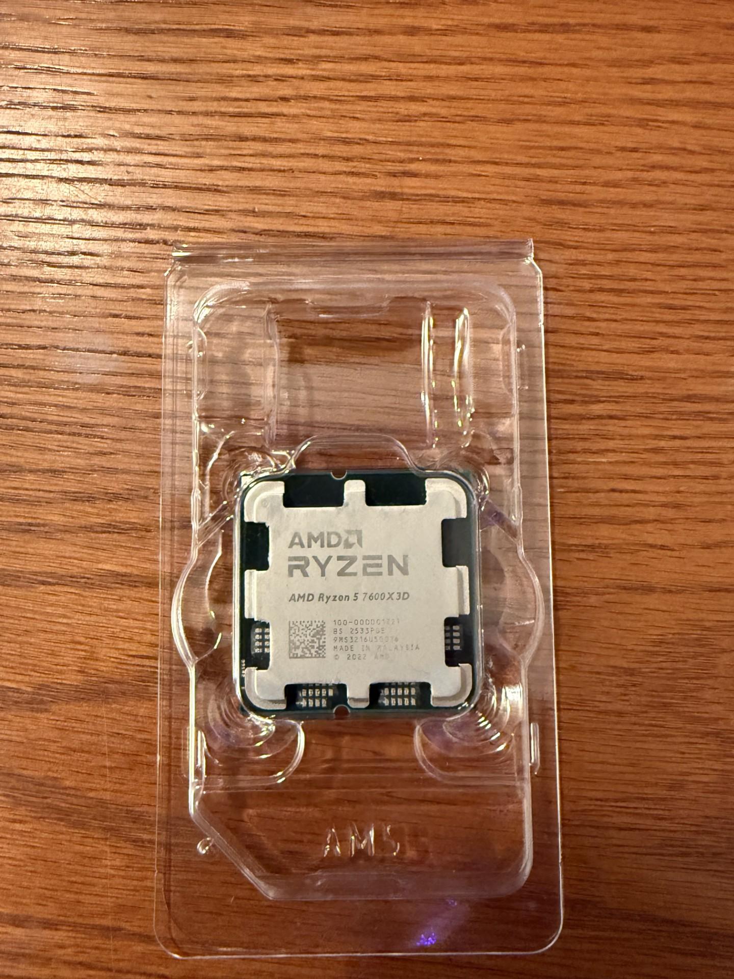 AMD Ryzen 5 7600X3D CPU AM5 6 Cores 12 Threads 4.1 GHz 65W Gaming Processor