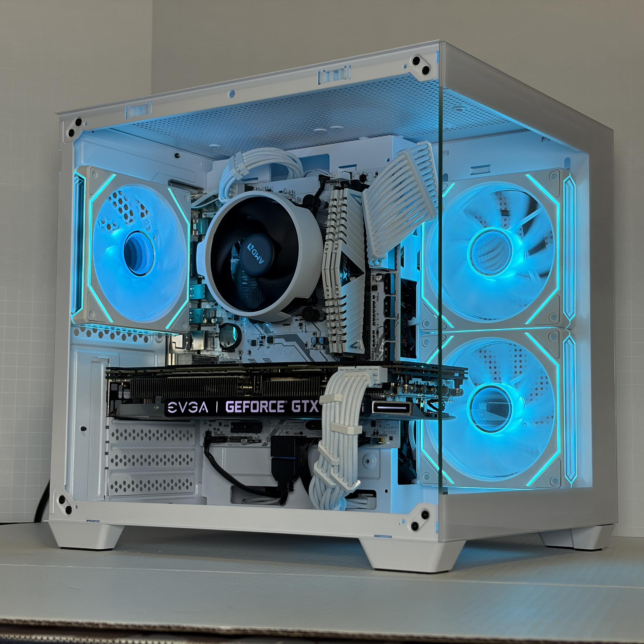 🔥 GTX 1080 Ti + Ryzen 5 5500 – White Gaming PC – 1080p Ultra / 1440p Ready | 1TB NVMe | 16GB RAM