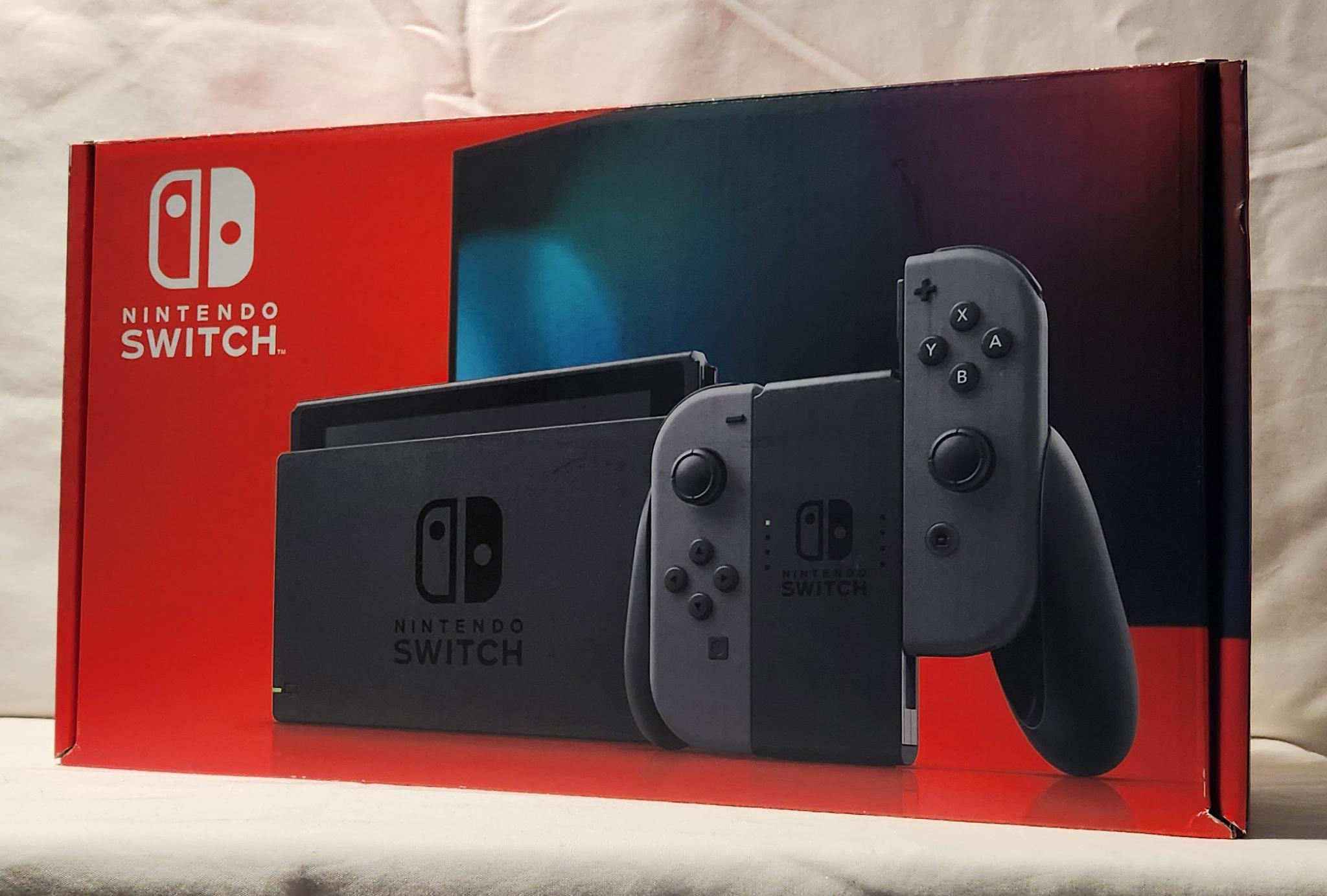 Nintendo Switch Black/Grey Used but Like New With Carrying Case