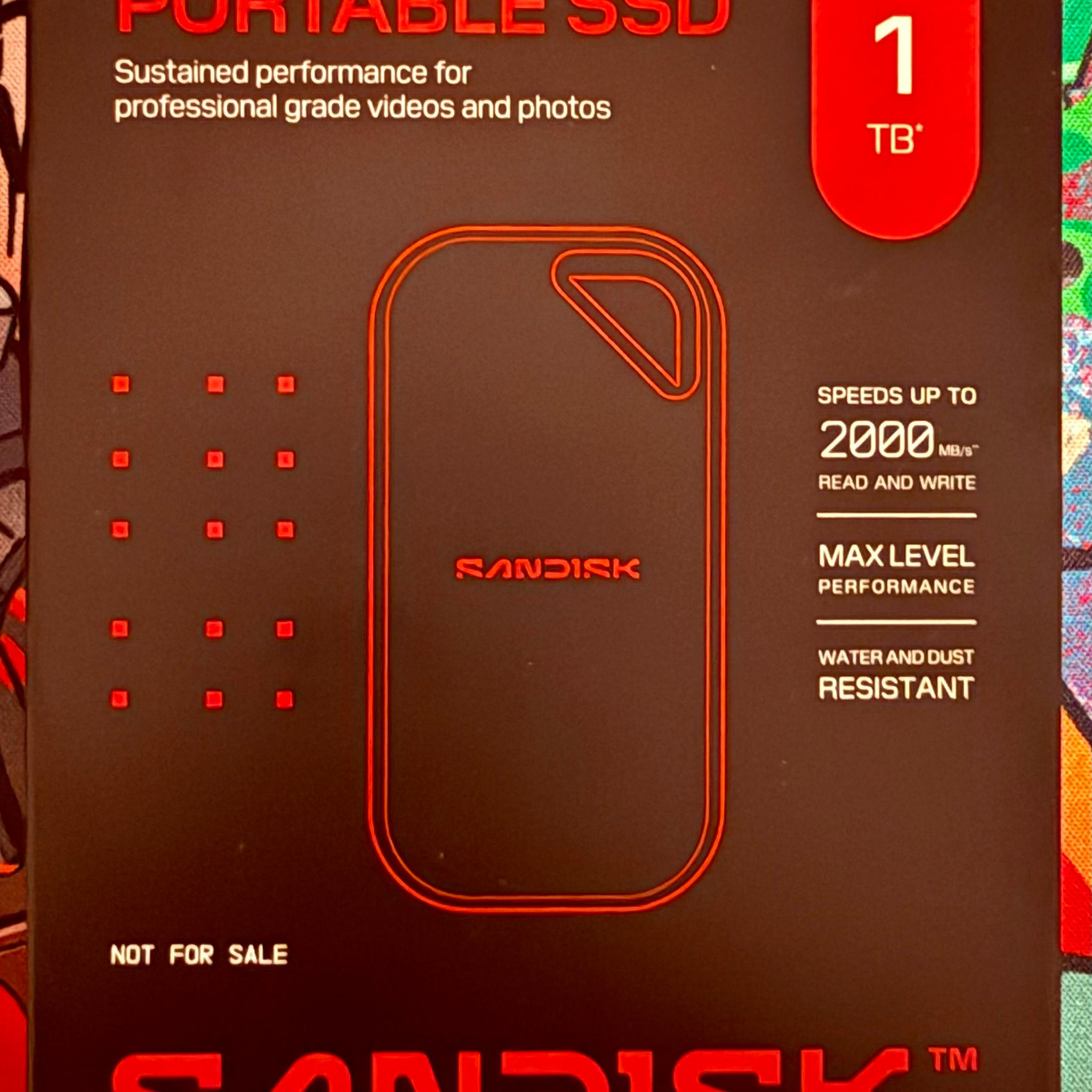 Sandisk Extreme PRO Portable SSD 1TB Drive