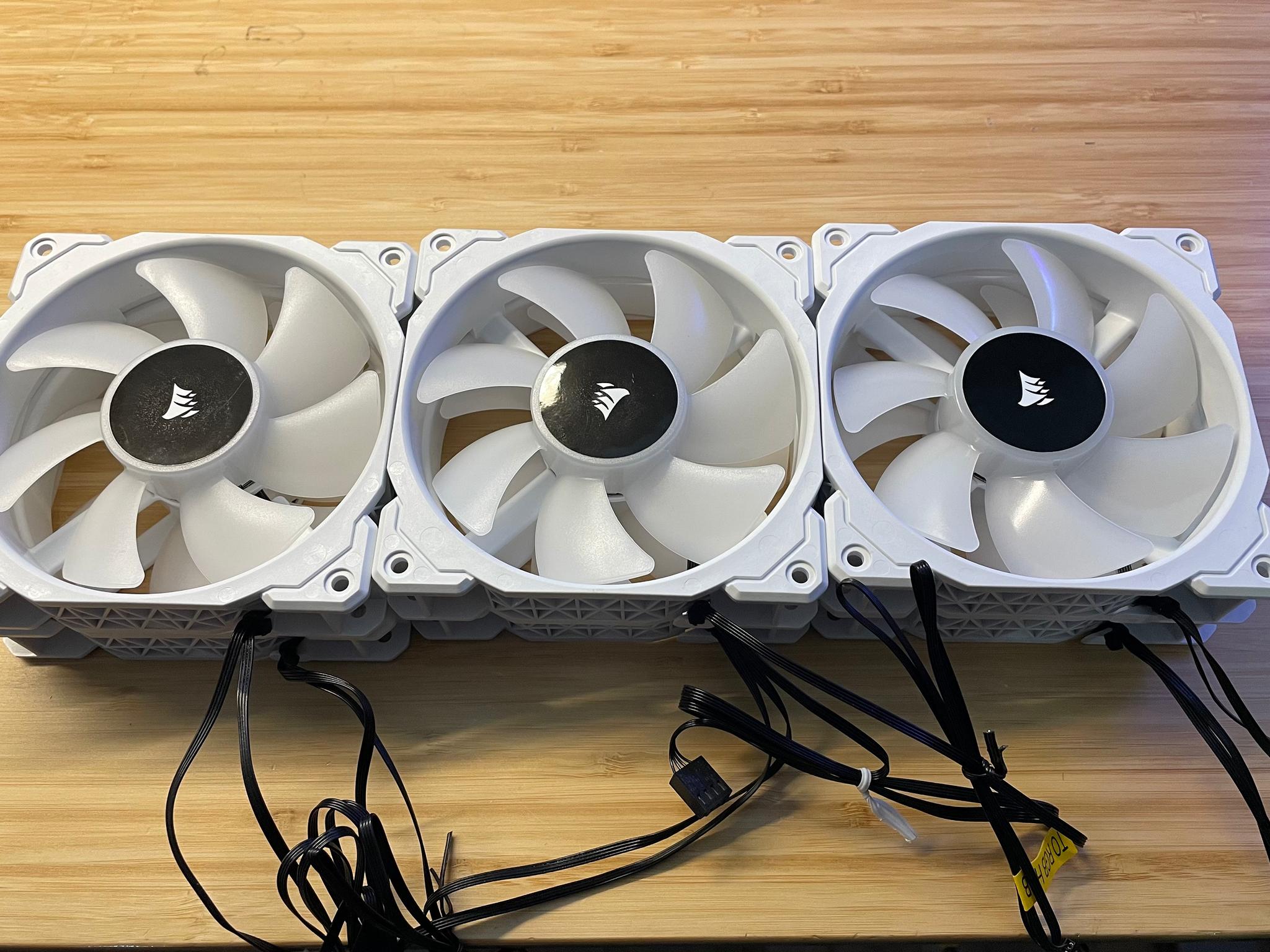 Corsair White ML120 RGB Fans