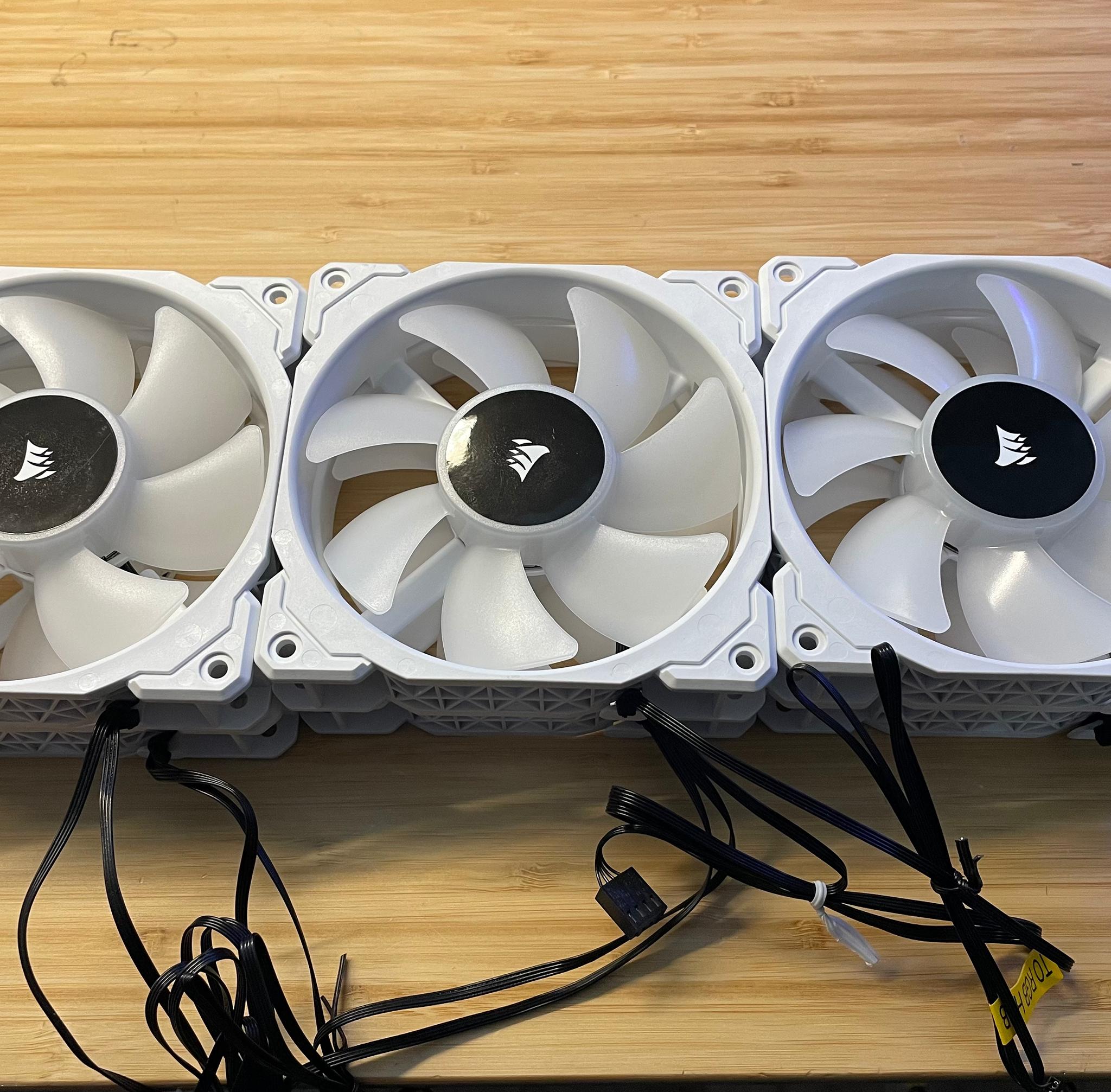 Corsair White ML120 RGB Fans