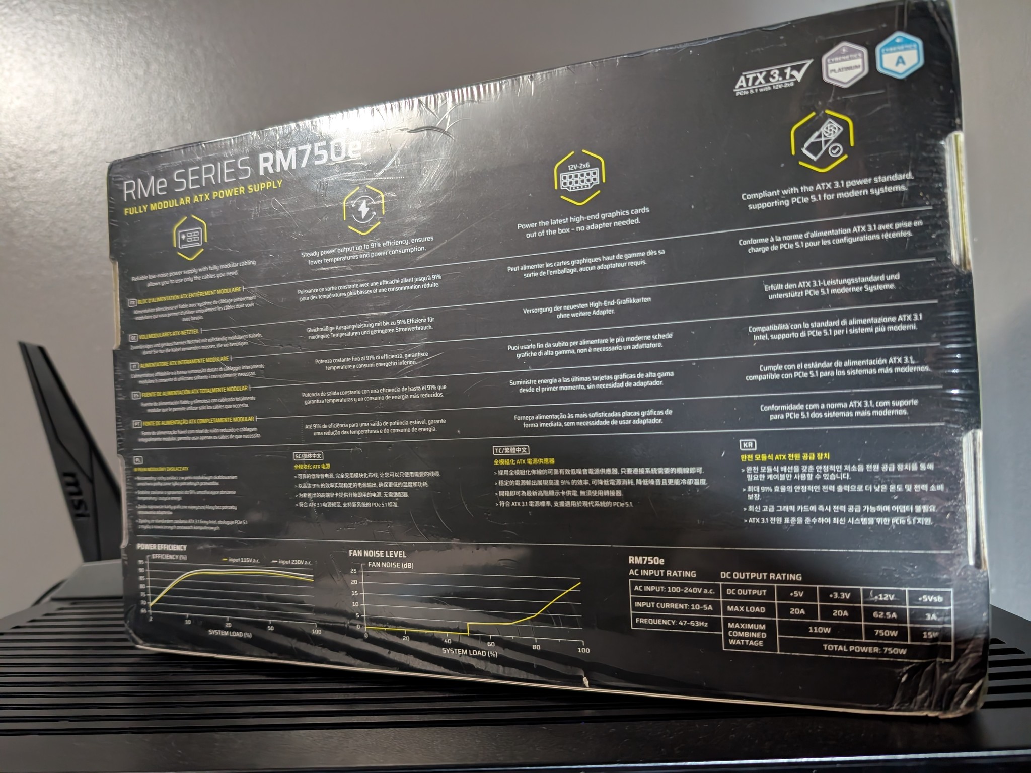CORSAIR RM750e Fully Modular 750W Power Supply *BRAND NEW SEALED*