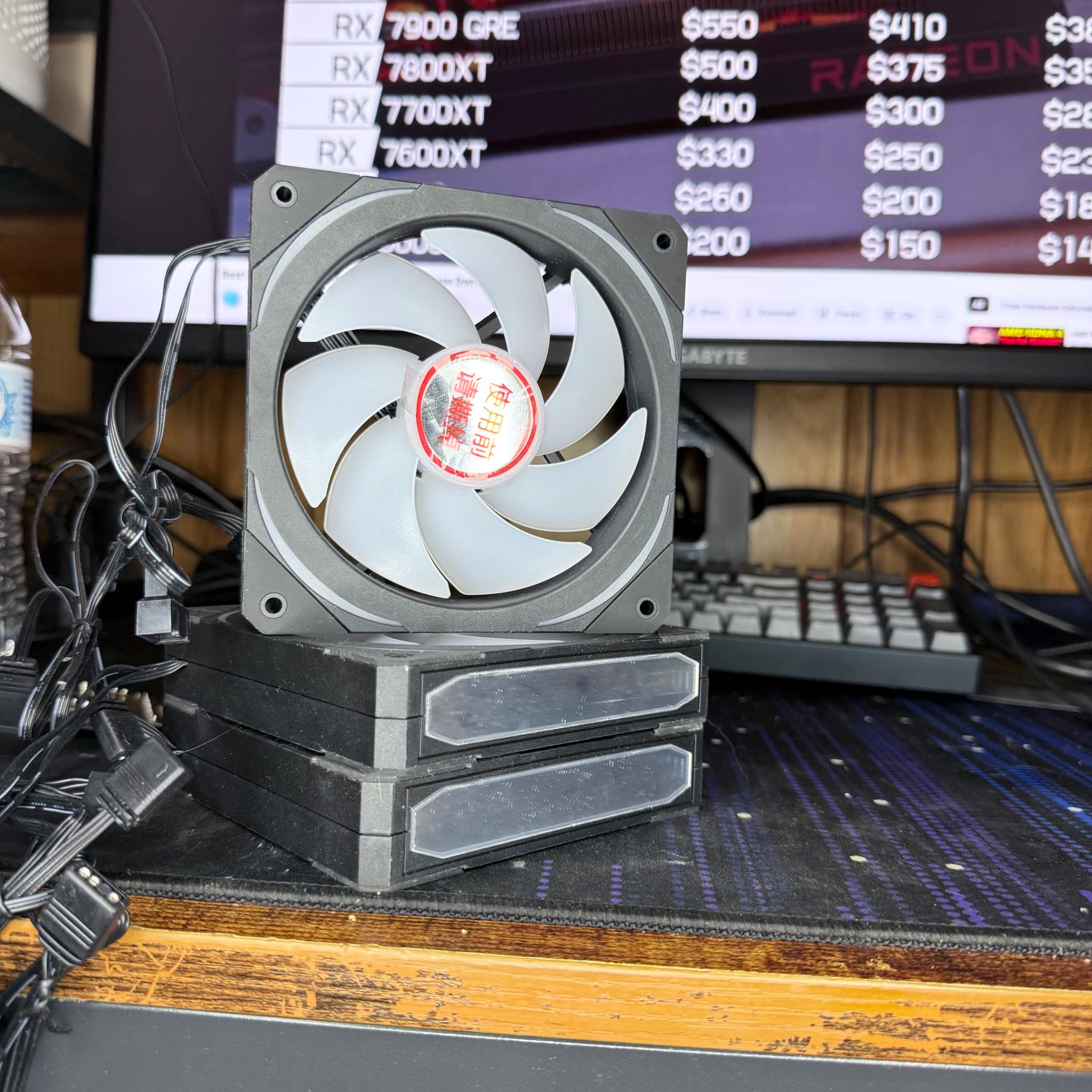 Huge Fan Bundle Multiple ARGB Fans Few NON-RGB