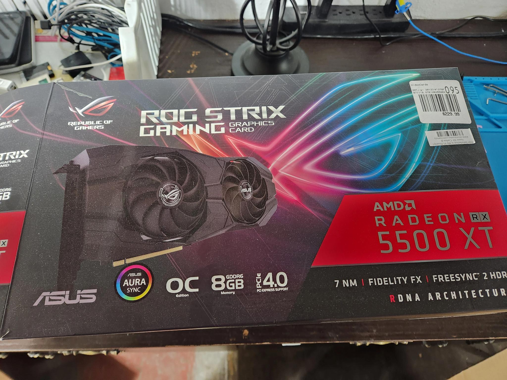 8GB 5500 XT Radeon ASUS ROG Strix OC AMD