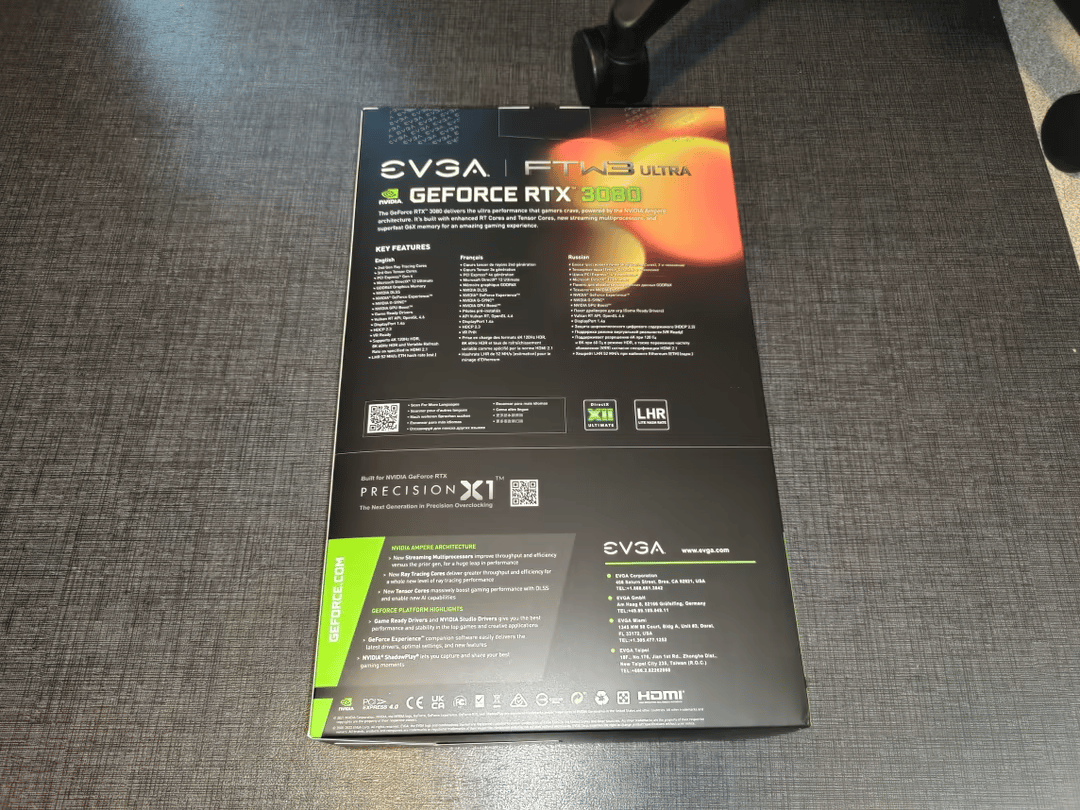 New EVGA FTW3 Ultra Gaming 3080 12GB