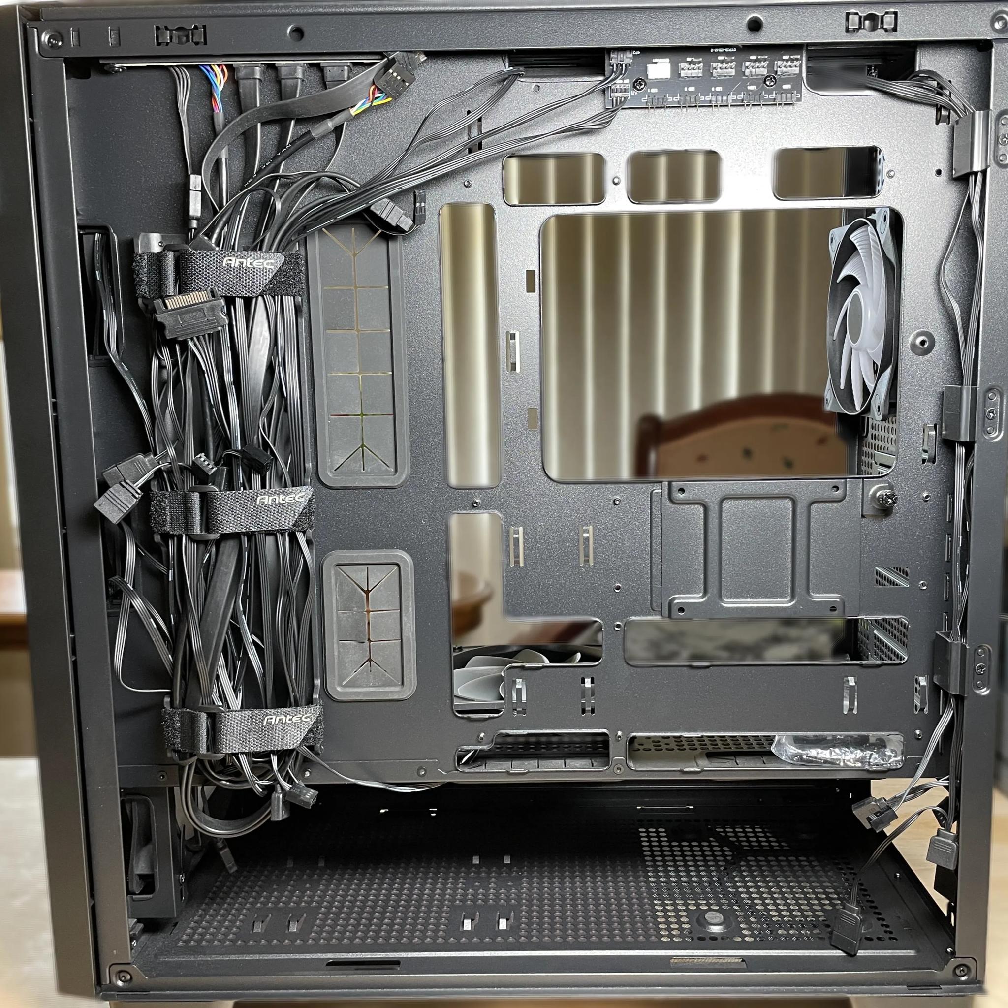 LIKE NEW! Antec FLUX PC Chassis - Black + Upgraded RGB Fans