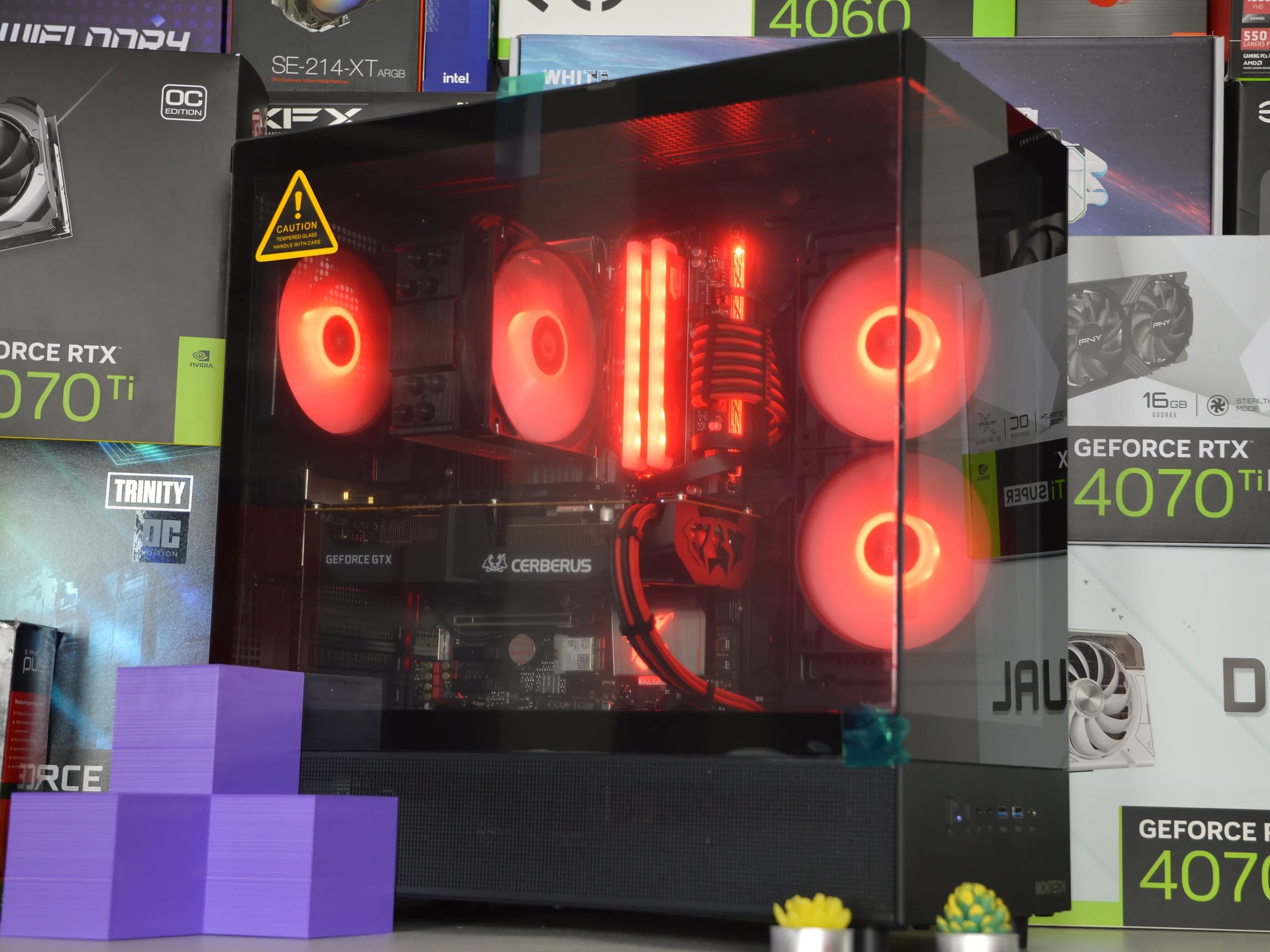 🔴🐺| GTX 1070Ti 8GB | INTEL i7 8700k | 16GB DDR4 RAM | 1TB NVME SSD | Crimson Cerberus |