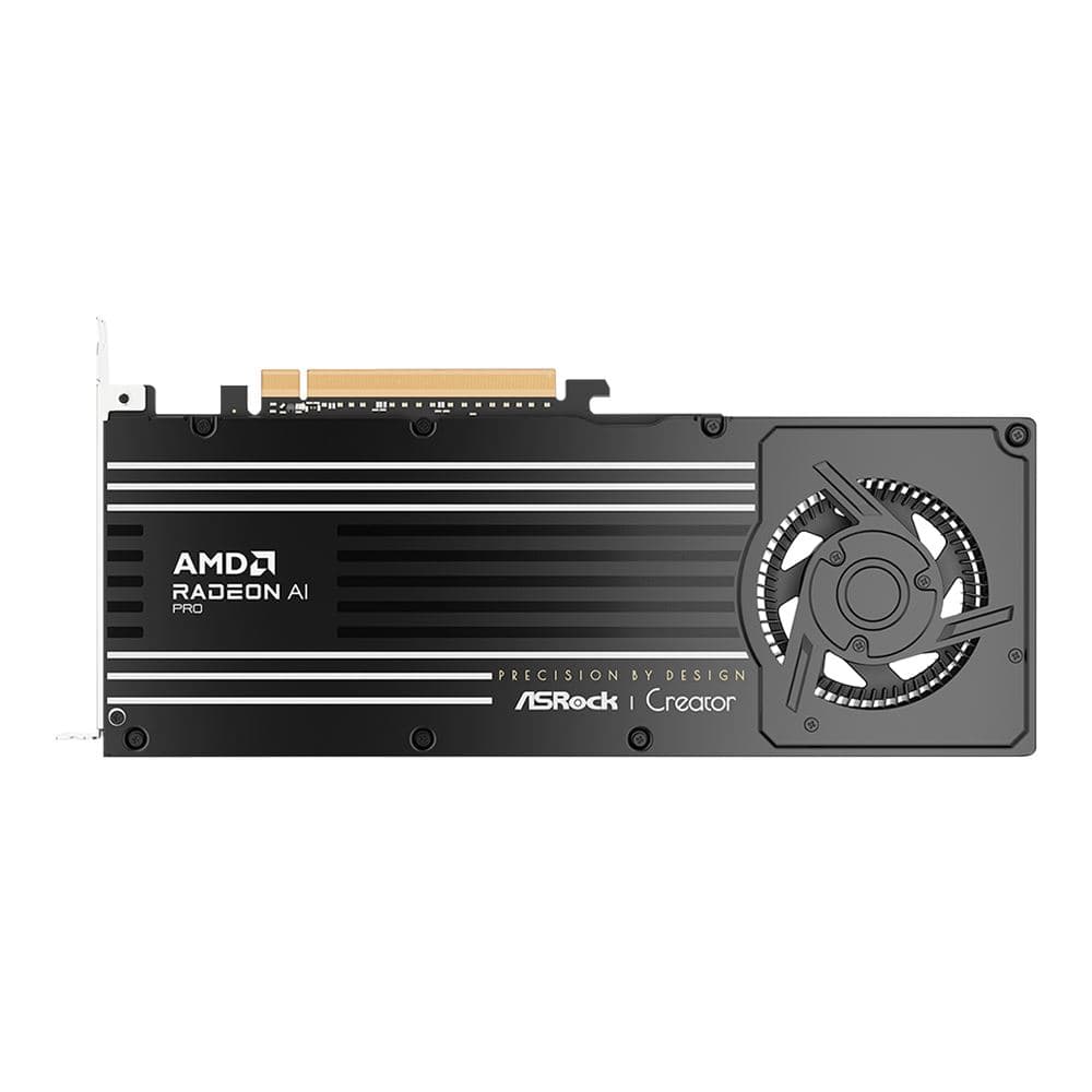 ASRock AMD Radeon AI PRO R9700 Creator 32GB GDDR6 PCIe 5.0 Graphics Card | 2 Year Warranty