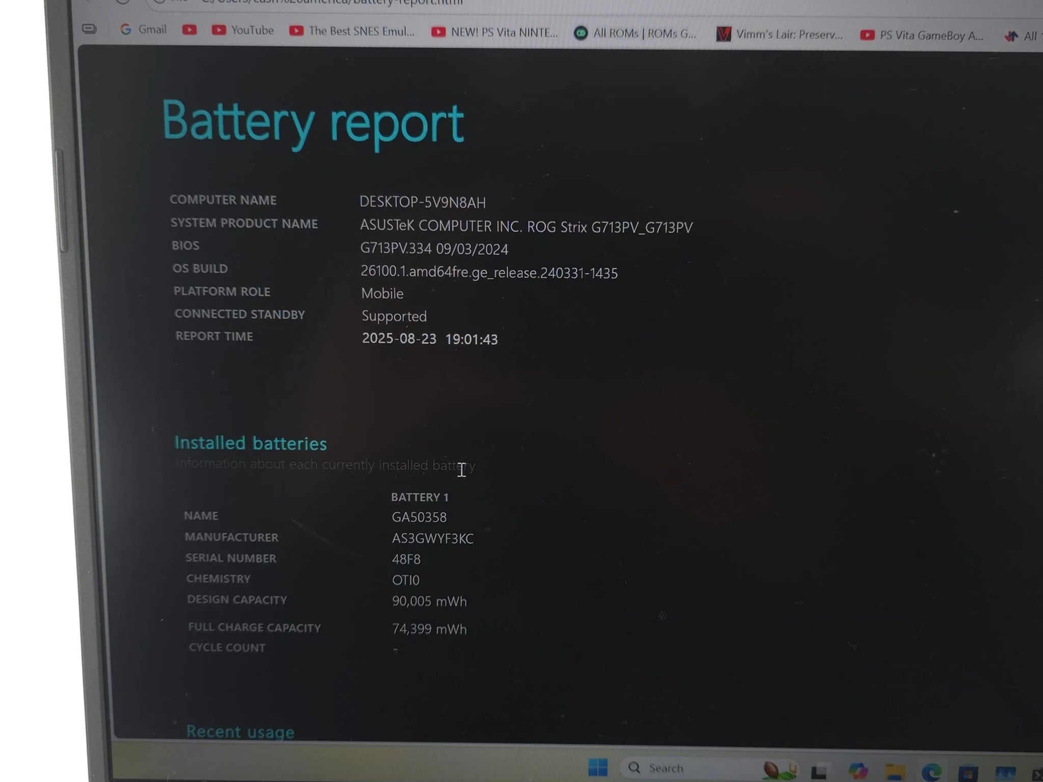 ASUS ROG Strix G17 17.3'' 1TB SSD 16GB RAM 3.0GHz Ryzen 9 7845HX RTX 4060 240Hz