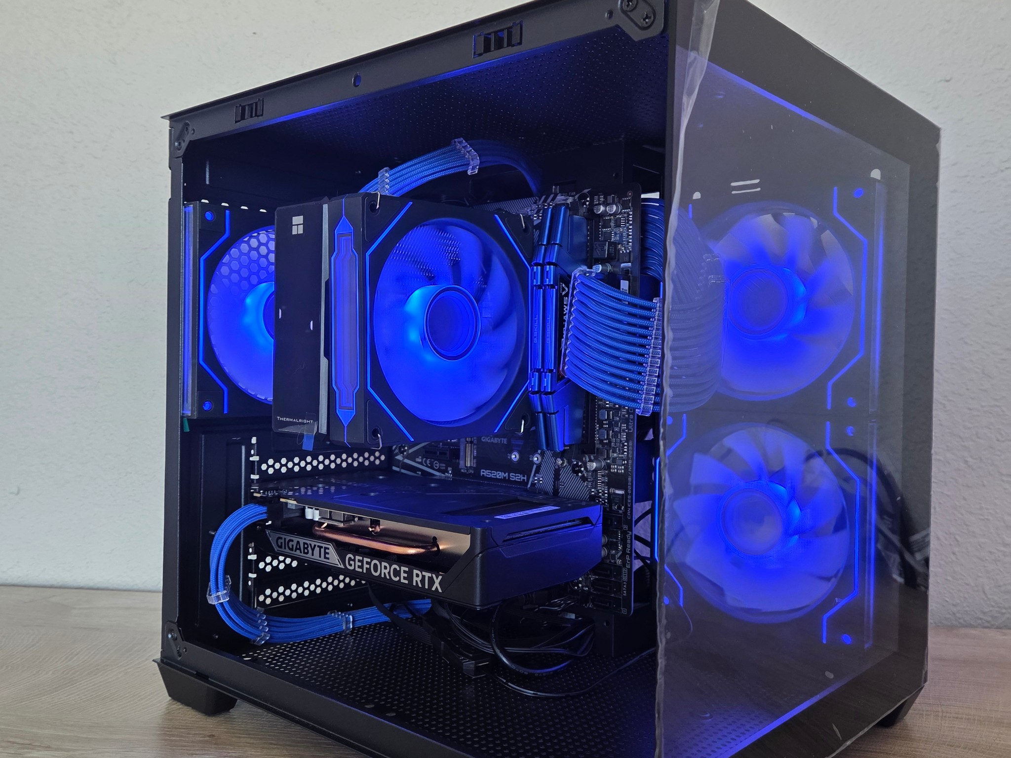🌌 Cosmic Nova | RTX 5050 | Ryzen 7 2700X | Blue & Black Gaming PC 💙🖤
