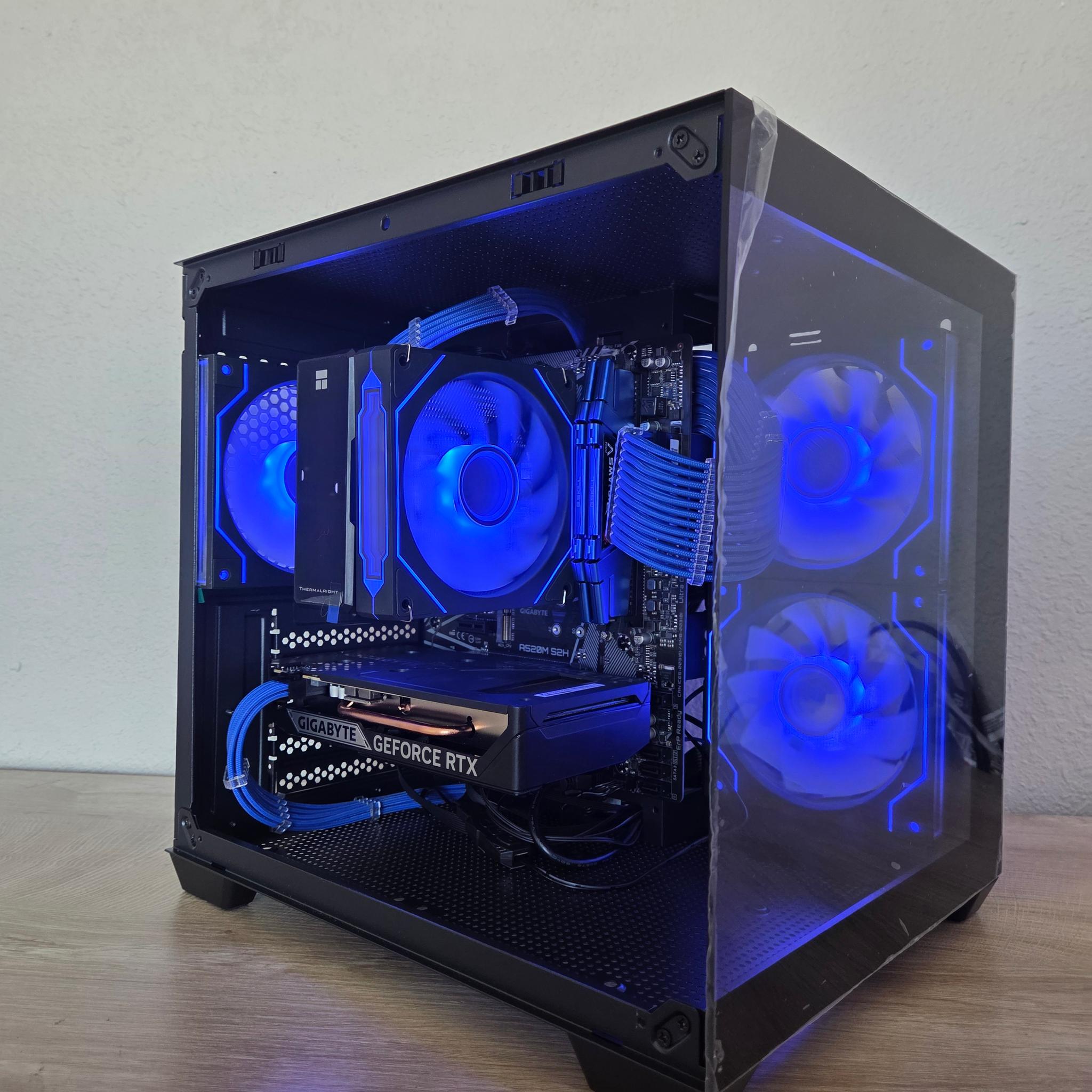 🌌 Cosmic Nova | RTX 5050 | Ryzen 7 2700X | Blue & Black Gaming PC 💙🖤