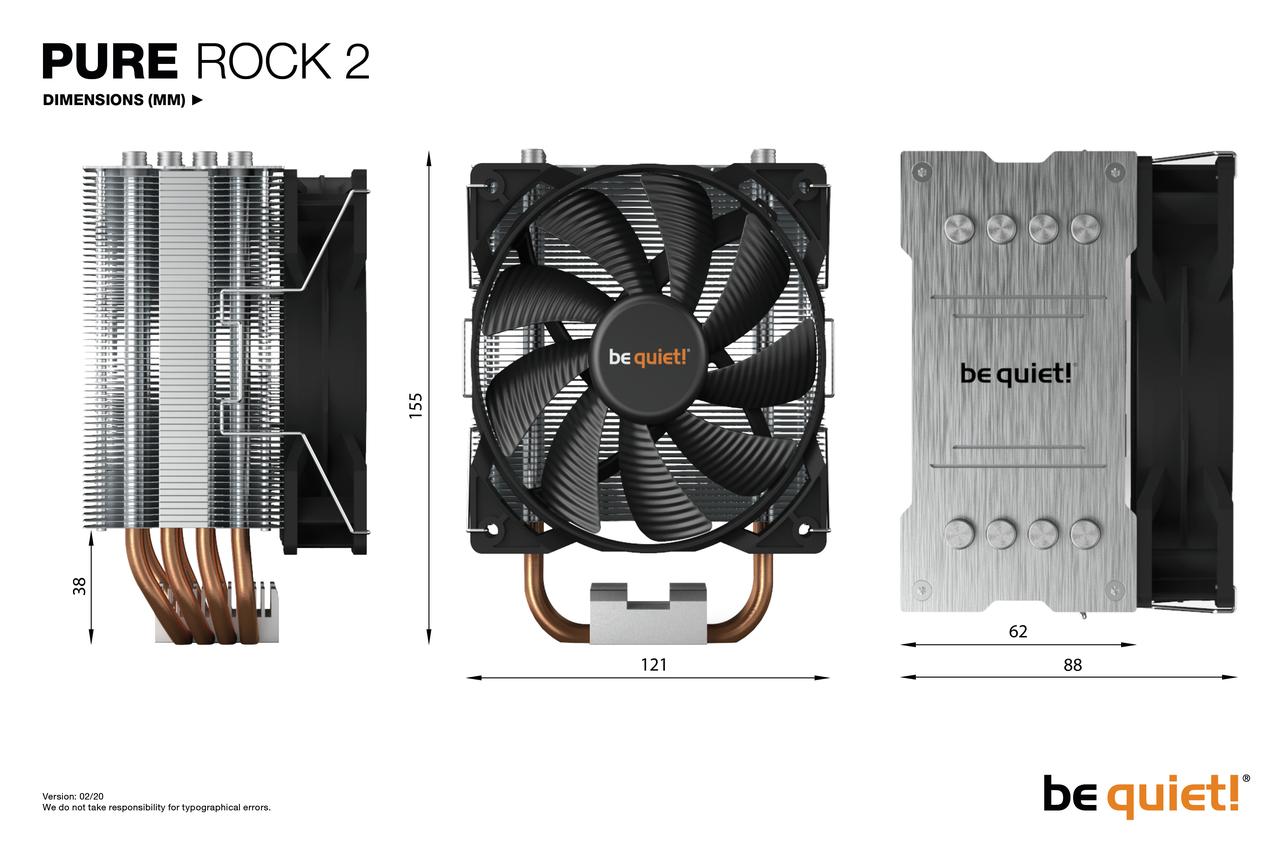 Black Friday Sale !!! Be quiet! Pure Rock 2 CPU Air Cooler