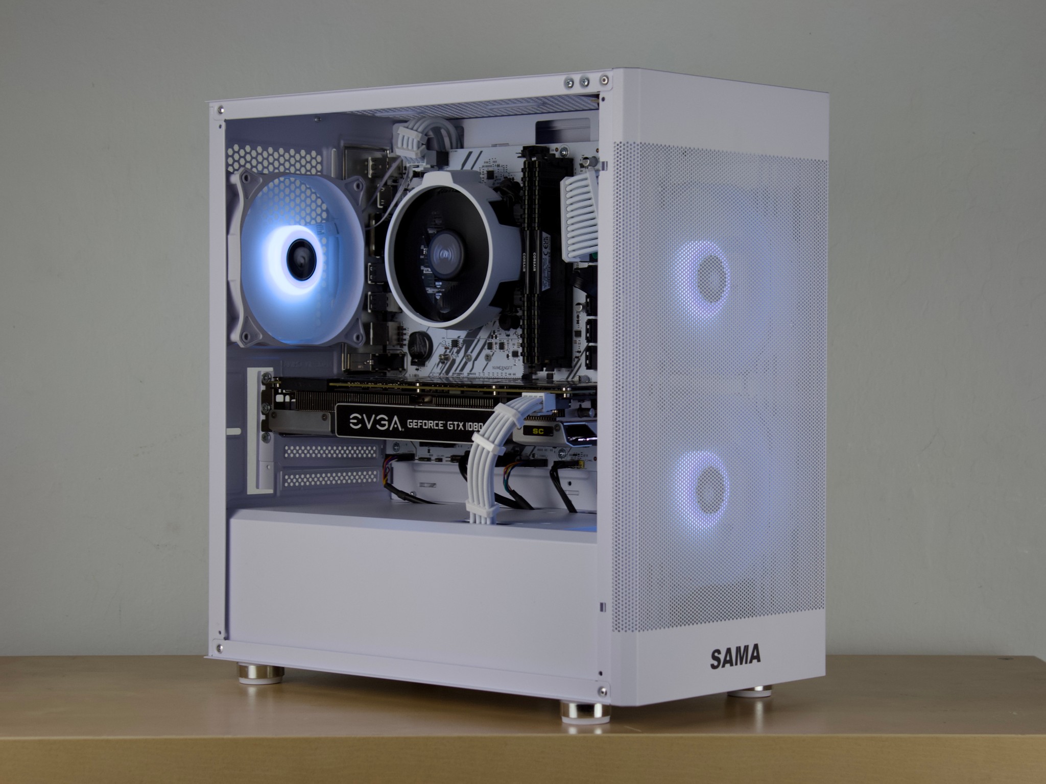 ❄️🧊Budget White PC - GTX 1080, Ryzen 5 2600, 16GB DDR4, 1TB SSD❄️🧊- WiFi/BT