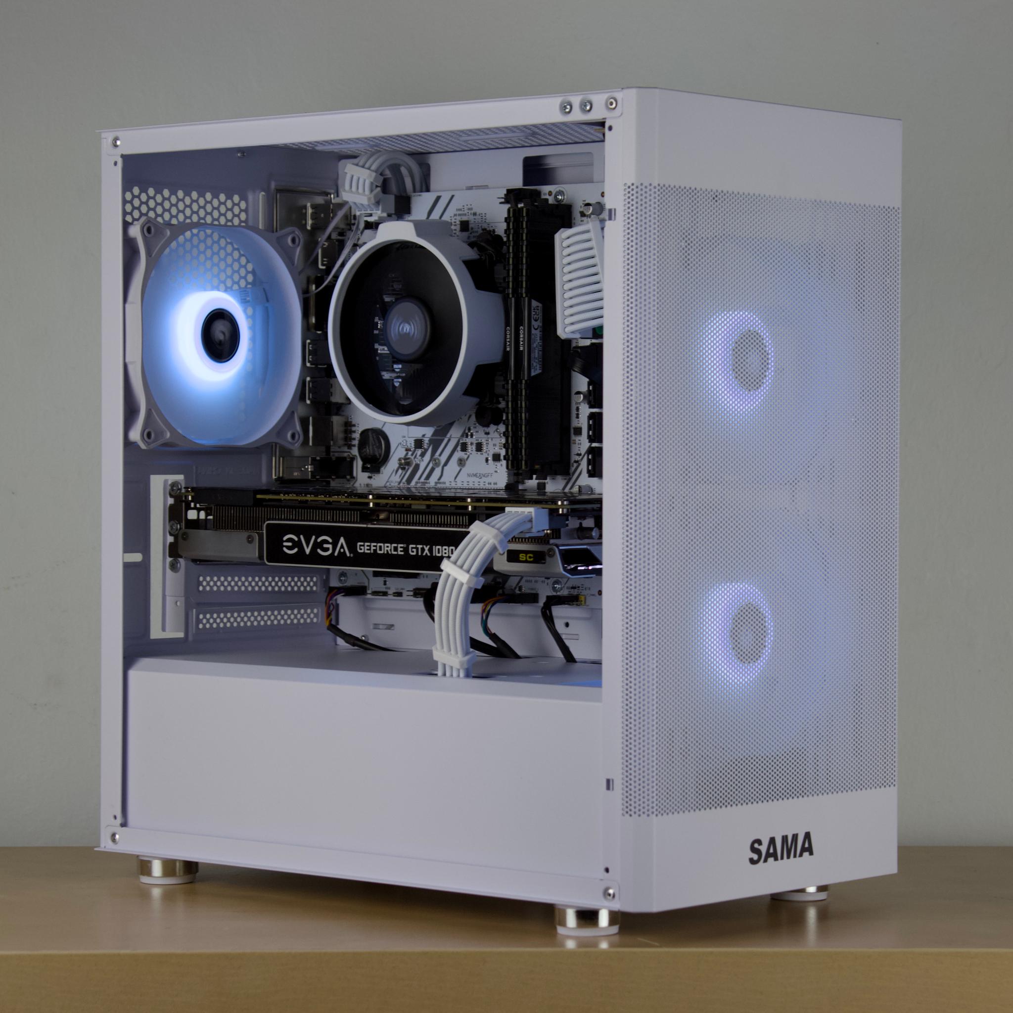 ❄️🧊Budget White PC - GTX 1080, Ryzen 5 2600, 16GB DDR4, 1TB SSD❄️🧊- WiFi/BT