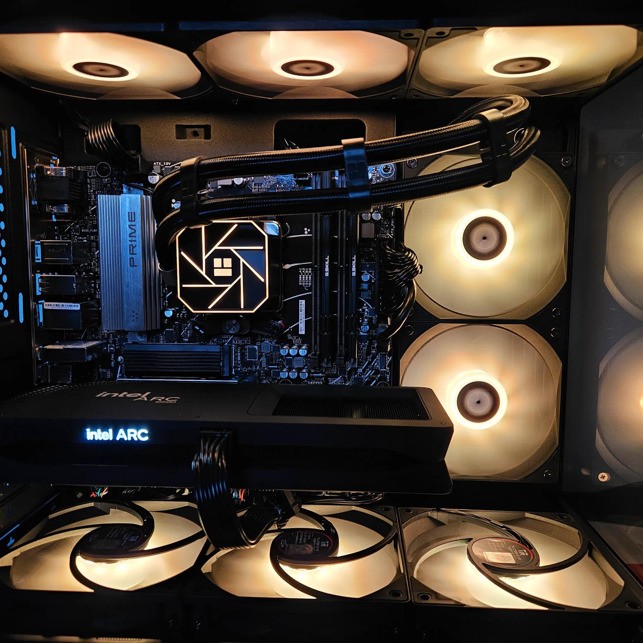 Limited time 2TB SSD UPGRADE! Liquid cooled Ryzen 5 / 32GB DDR5 / 2TB SSD / Intel ARC B580 12GB