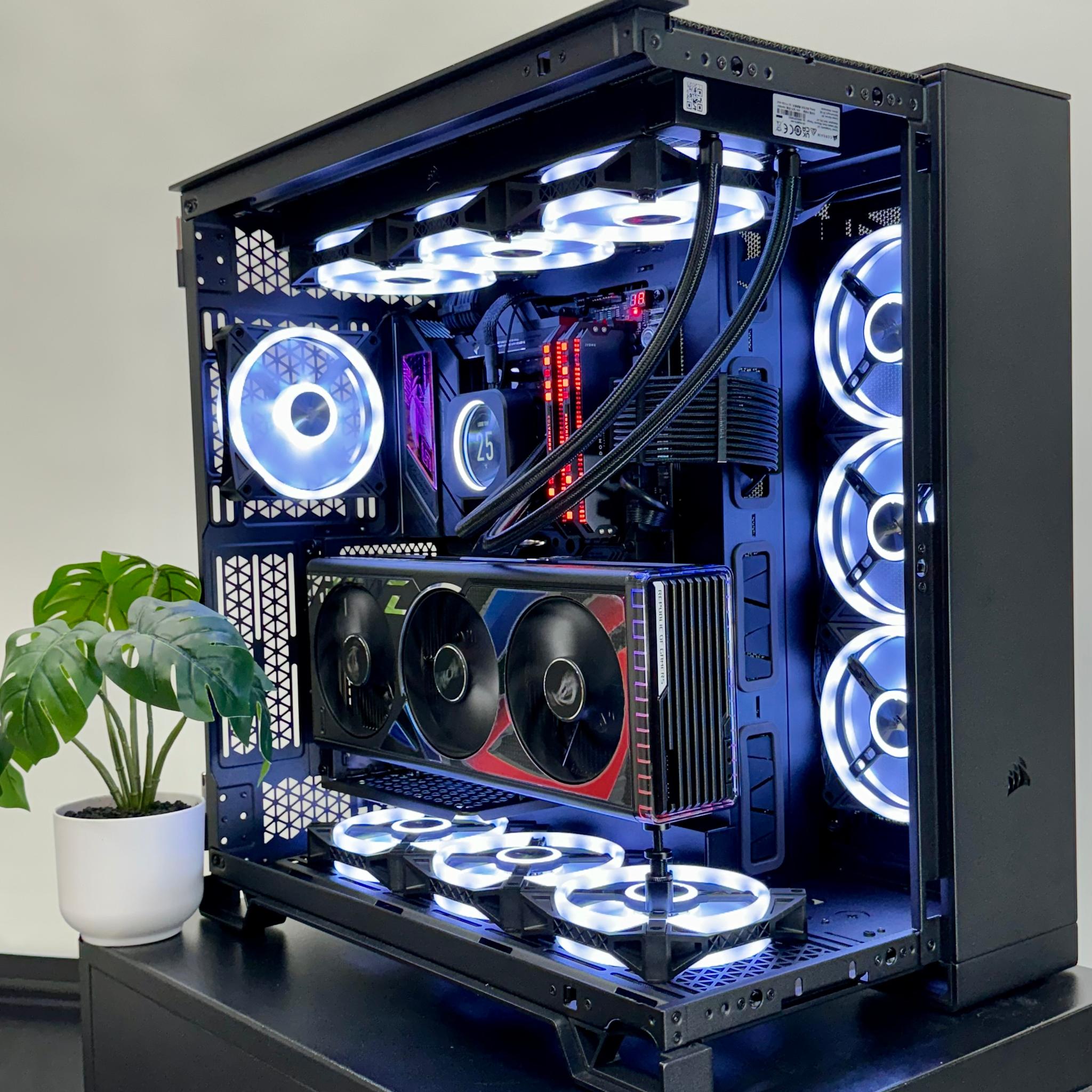 Haptix Corsair Dominator | ROG Strix 4090 OC - 7800x3D - 32GB Dominator DDR5 - 3TB | 1000w