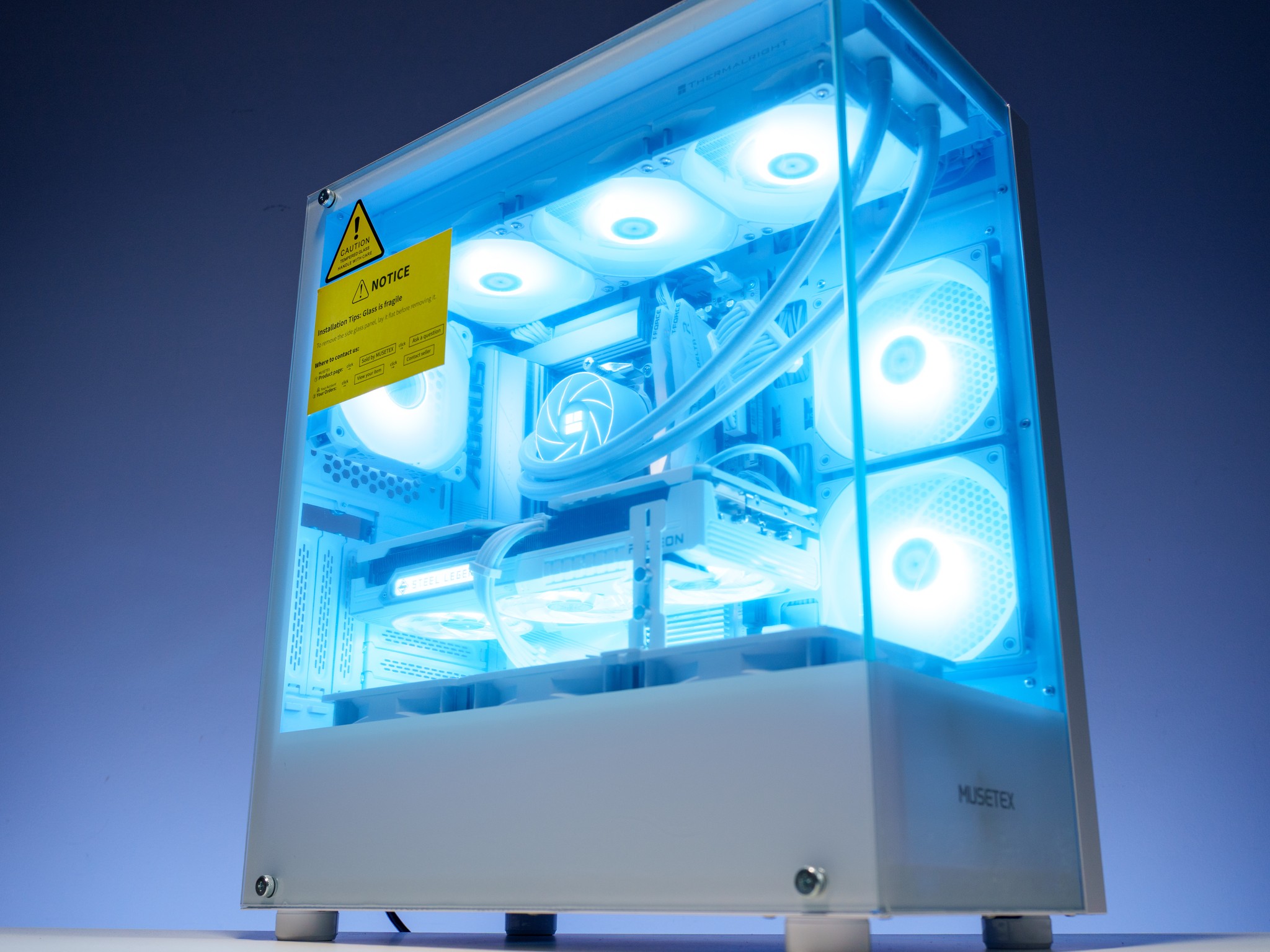 All White Gaming PC 9600x | 9060 XT 16GB | 32GB DDR5 RAM | Samsung 1TB m.2