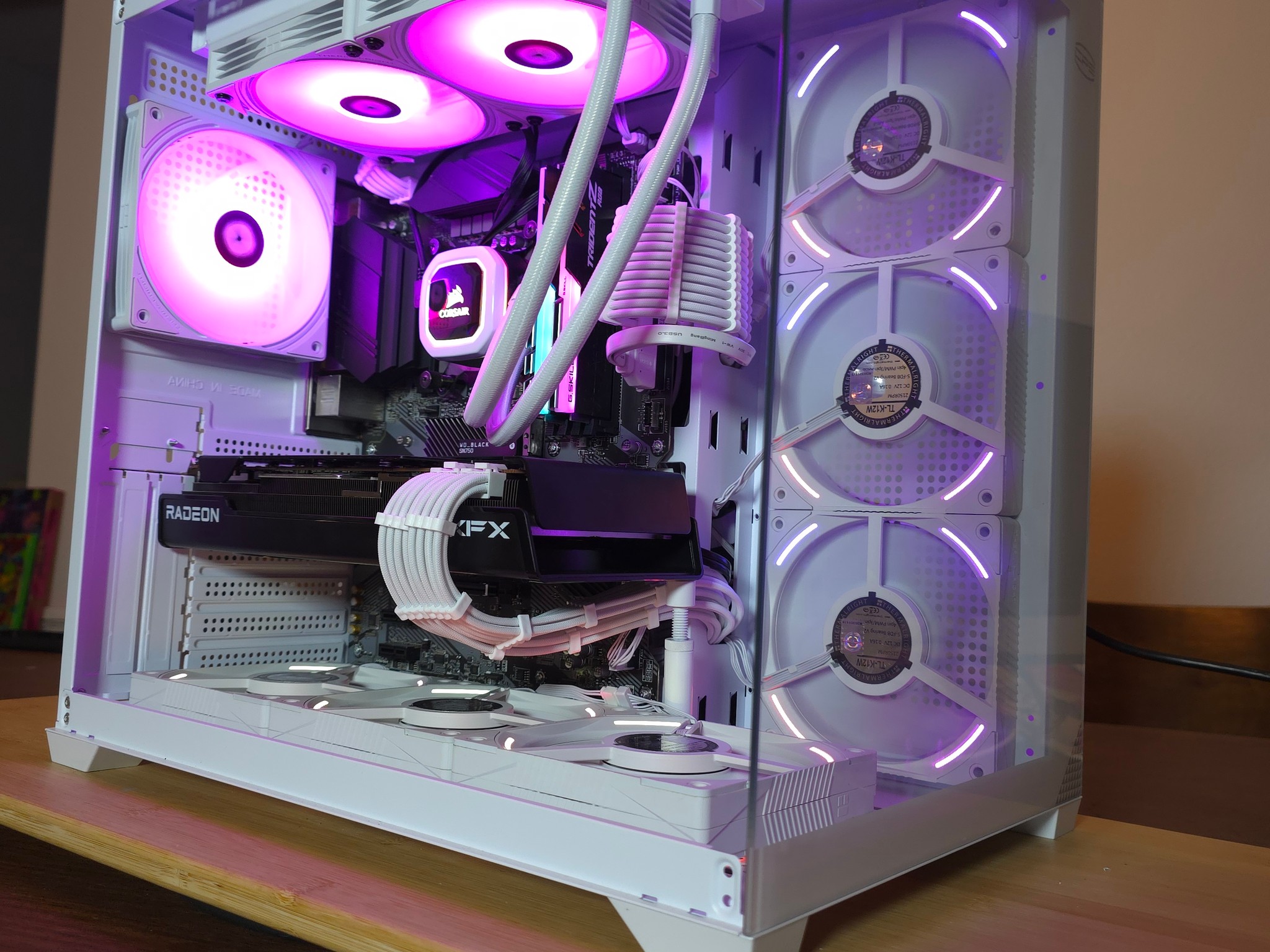 🔥 RTX 7800 XT Gaming PC | i7-10700K | 32GB RGB | 5TB Storage | White Build