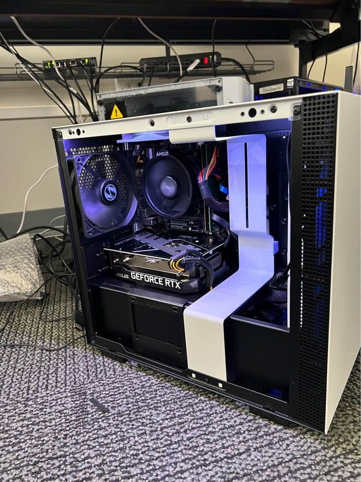 NZXT Mini White Build Ryzen 5 3600 RTX 3060