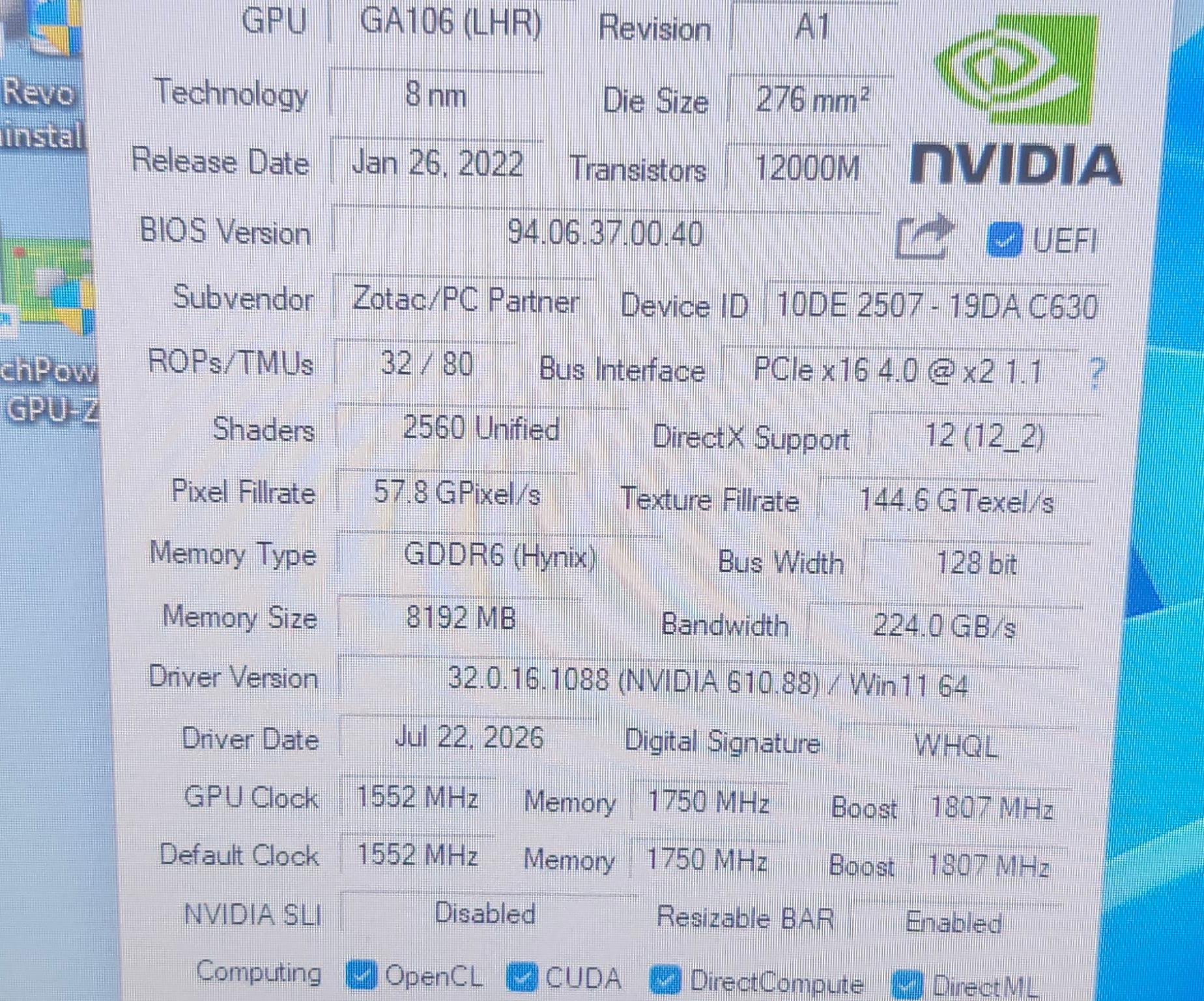 ZOTAC GAMING Twin Edge OC GeForce RTX 3050 8GB - Image 3