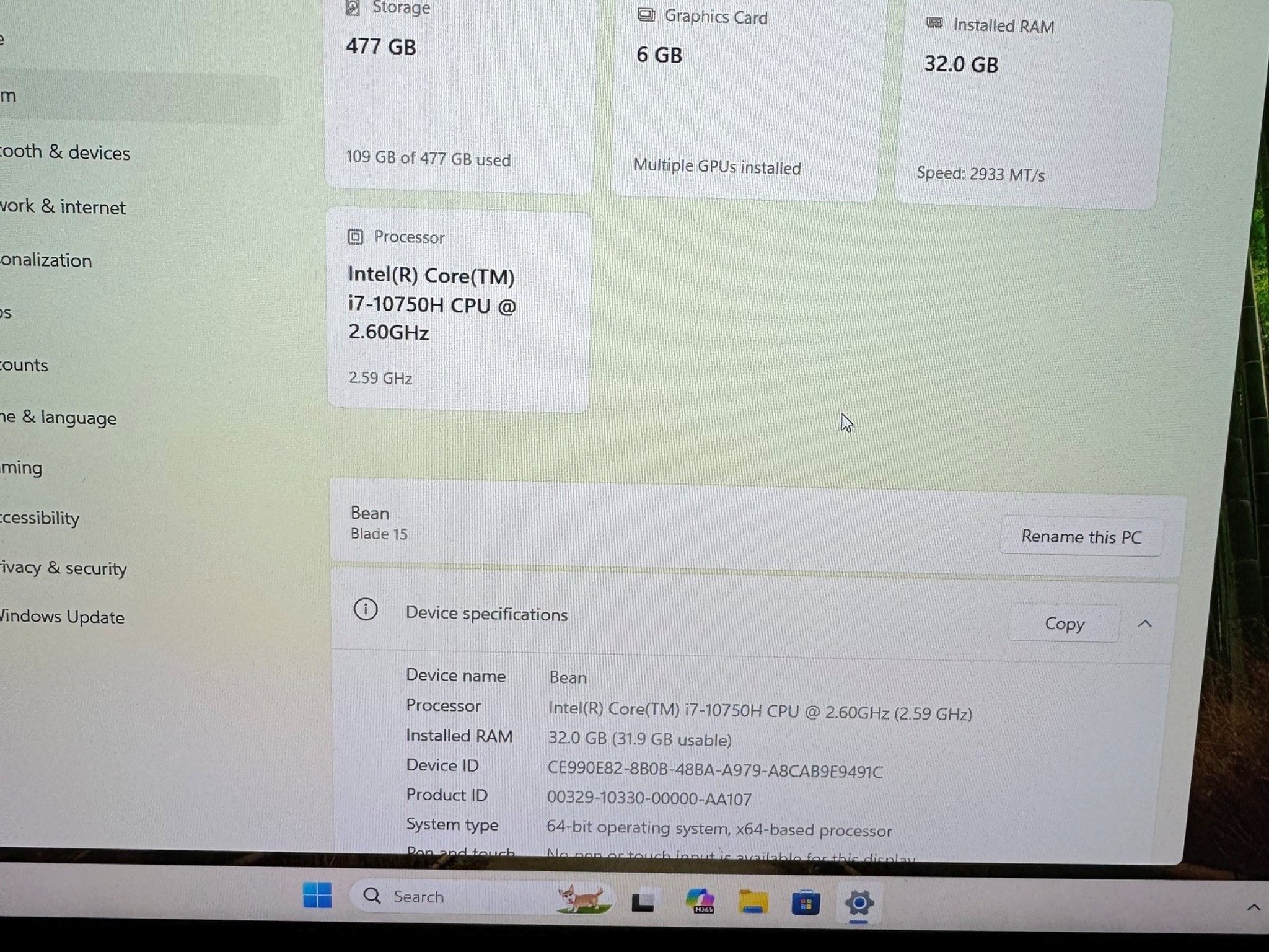 Razer Blade 15 Base Model (Early 2021) - RZ09-0369