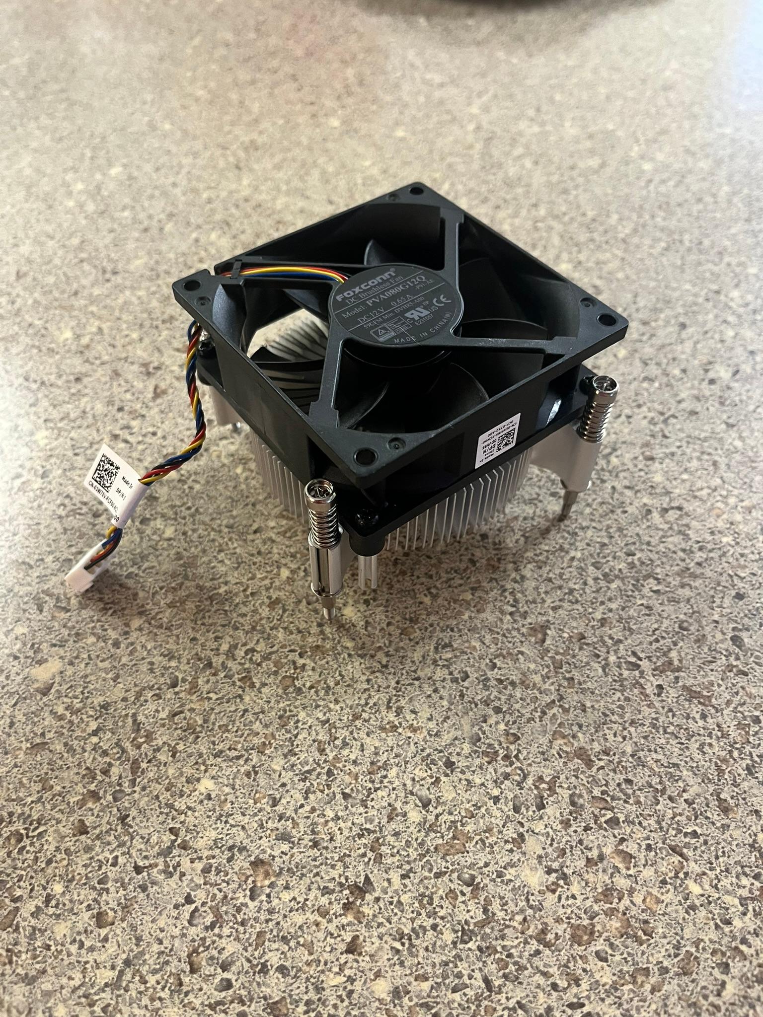 Dell CPU Cooler Heatsink Fan 65W | 03W75V 0DVH85 | OptiPlex 5080 7080 MT, Inspiron 3880, G5 Desktop