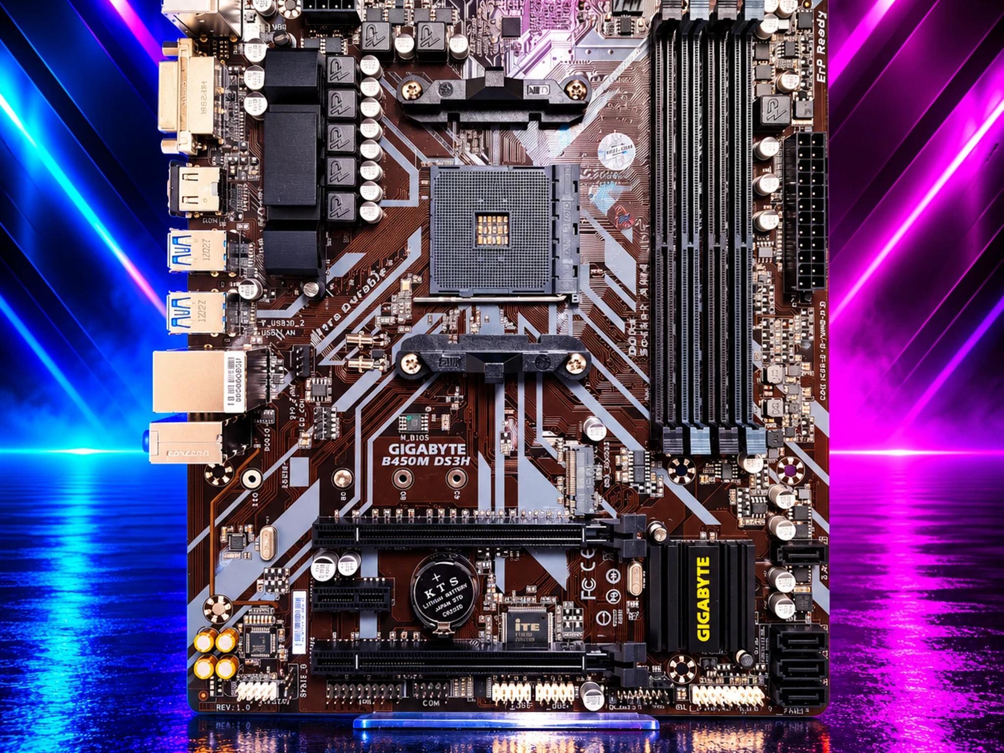 UPDATED BIOS GIGABYTE B450M DS3H DDR4 AM4 MATX Motherboard