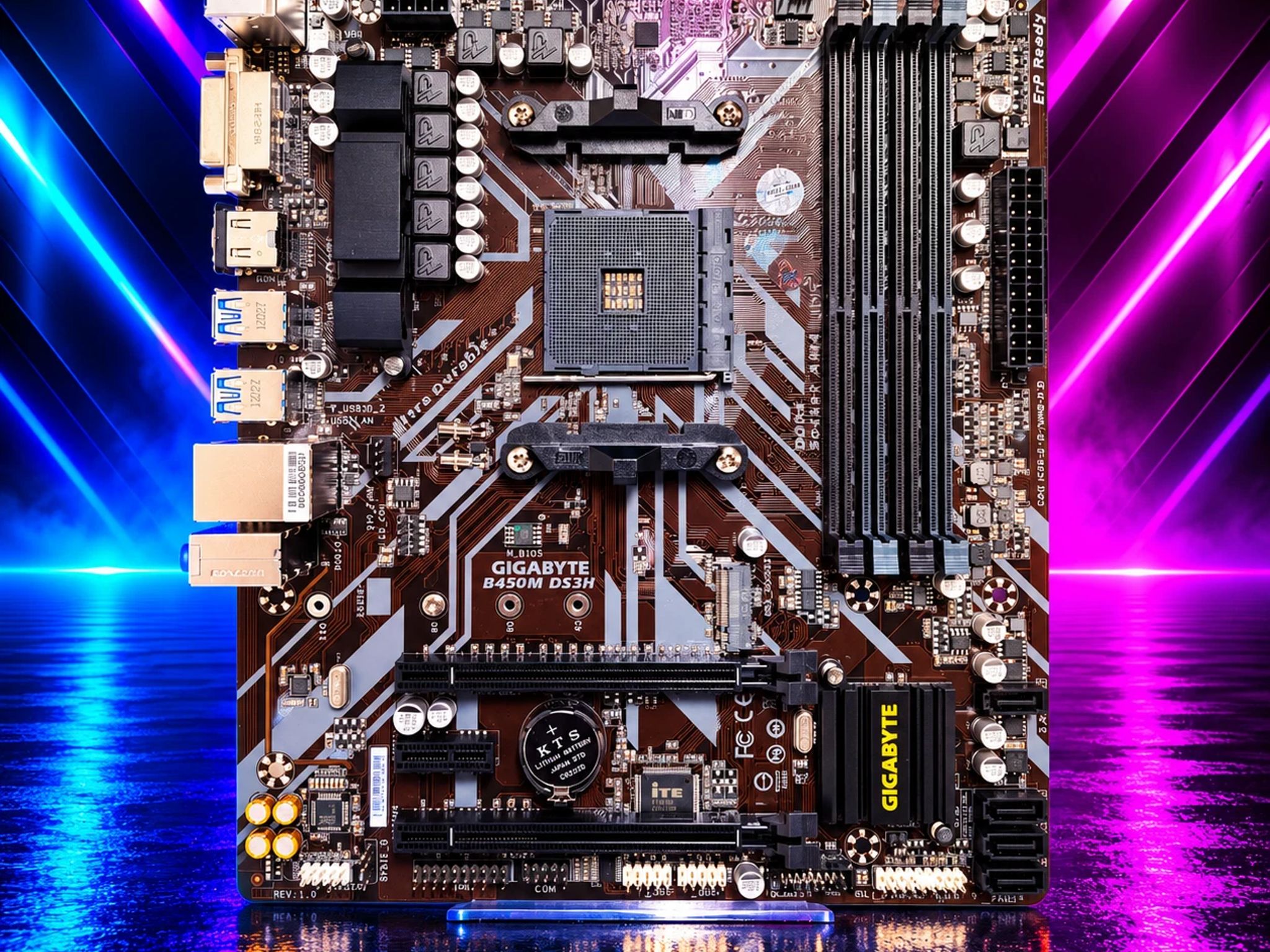UPDATED BIOS GIGABYTE B450M DS3H DDR4 AM4 MATX Motherboard