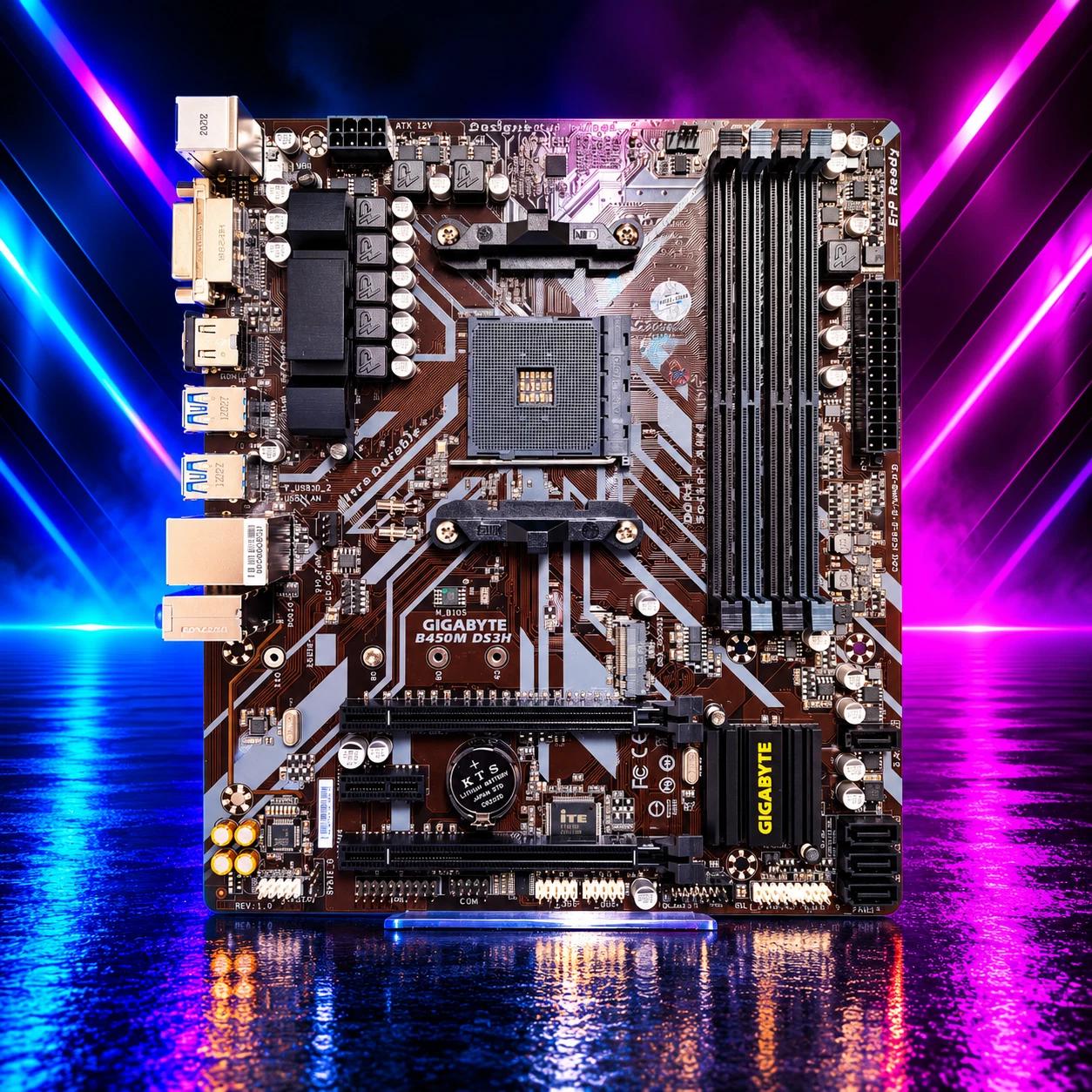 UPDATED BIOS GIGABYTE B450M DS3H DDR4 AM4 MATX Motherboard
