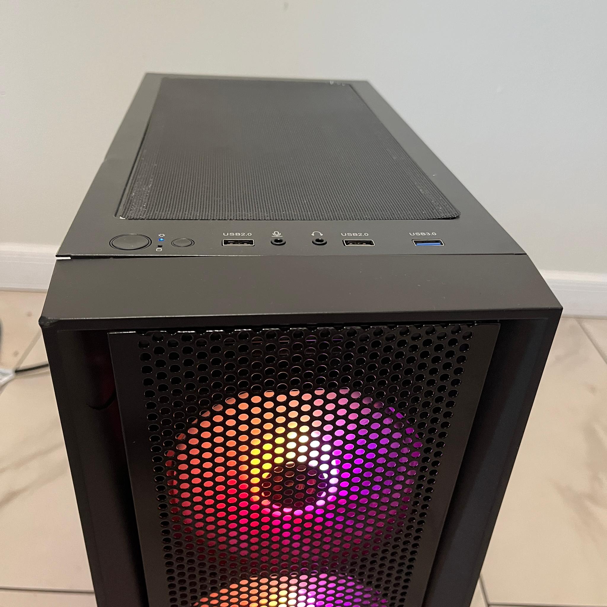 Budget Gaming PC-Intel i7-4770,NVIDIA GTX 1660S,16GB RAM,750GB Storage, w/ Wi-Fi & BT*Defective Case