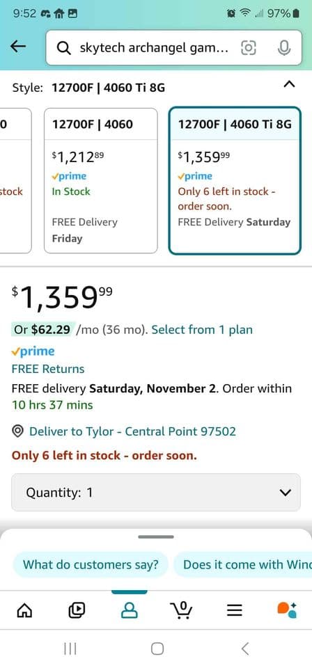 BLACK FRIDAY** Like NEW Skytech Archangel Gaming Pc