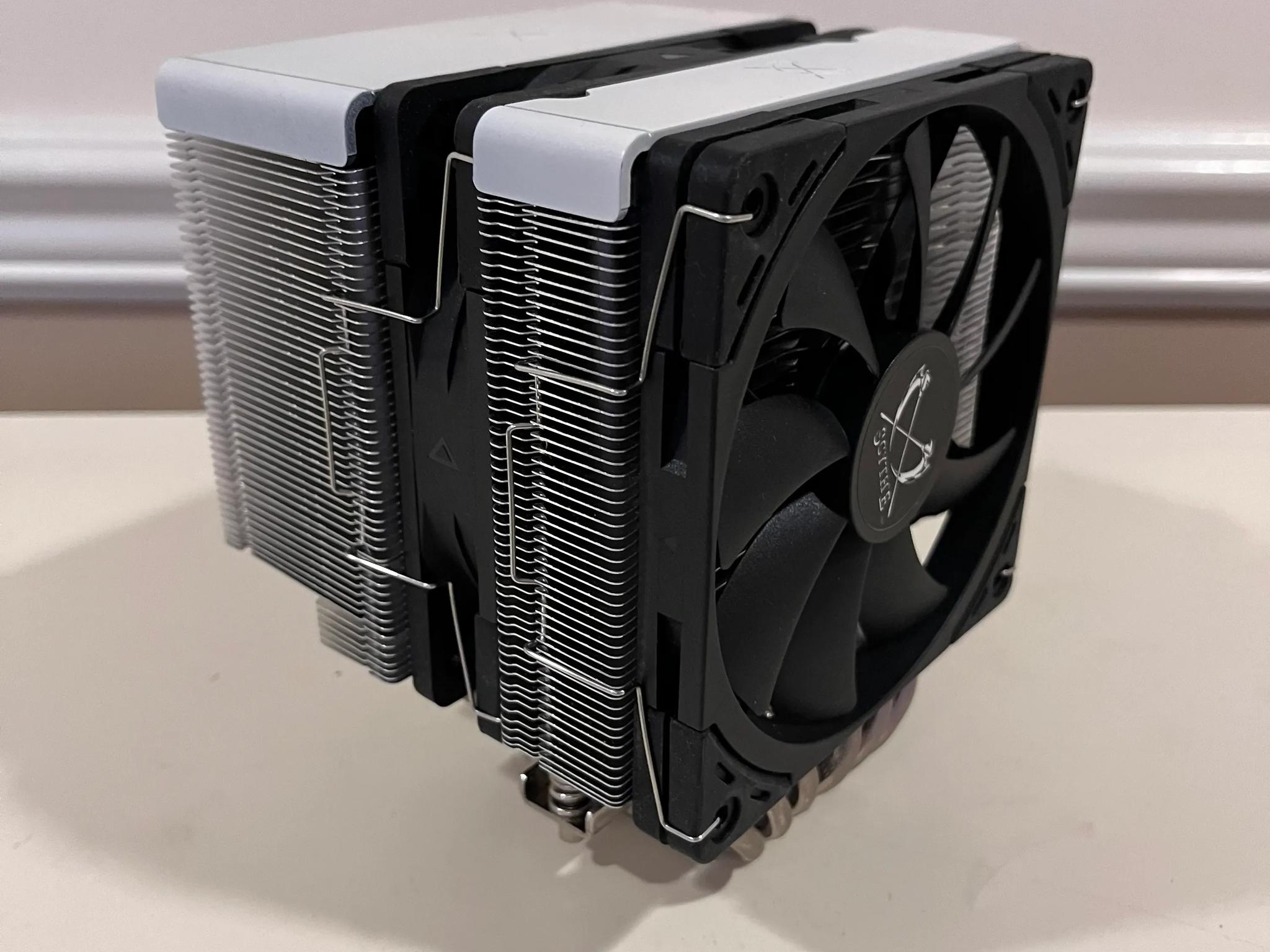 Custom Painted White Scythe Fuma 3 Tower Air Cooler
