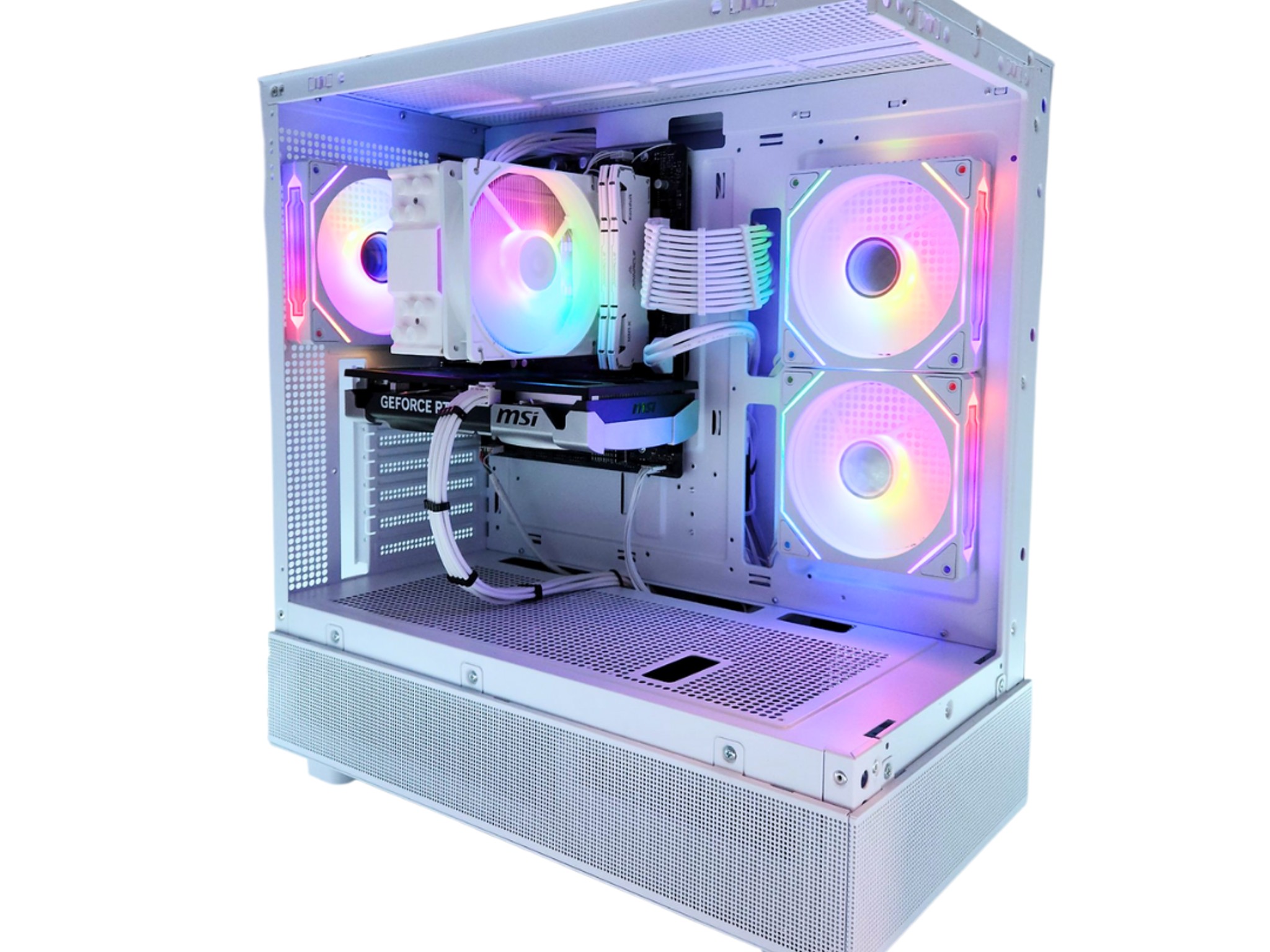 🥷Katana🗡: RTX 5060 TI | Ryzen 5800XT | 32GB DDR4 RAM | 1TB SSD | 4 RGB Fans | White Gaming PC