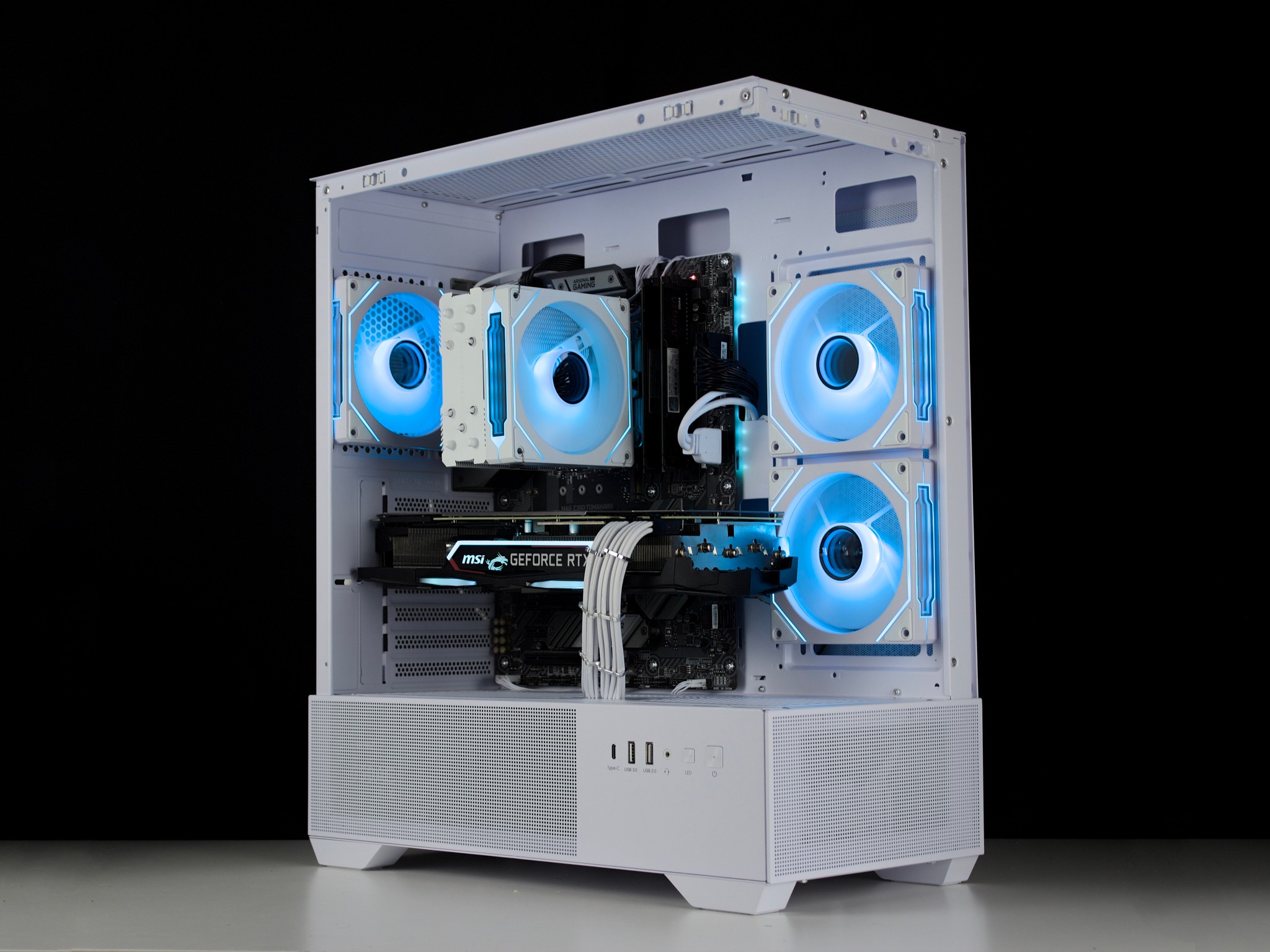 🧊❄️🧊 White Gaming PC – RTX 2080 8G, i7 9700K, 16GB RAM, 960GB SSD - WiFi, BlueTooth 🧊❄️🧊
