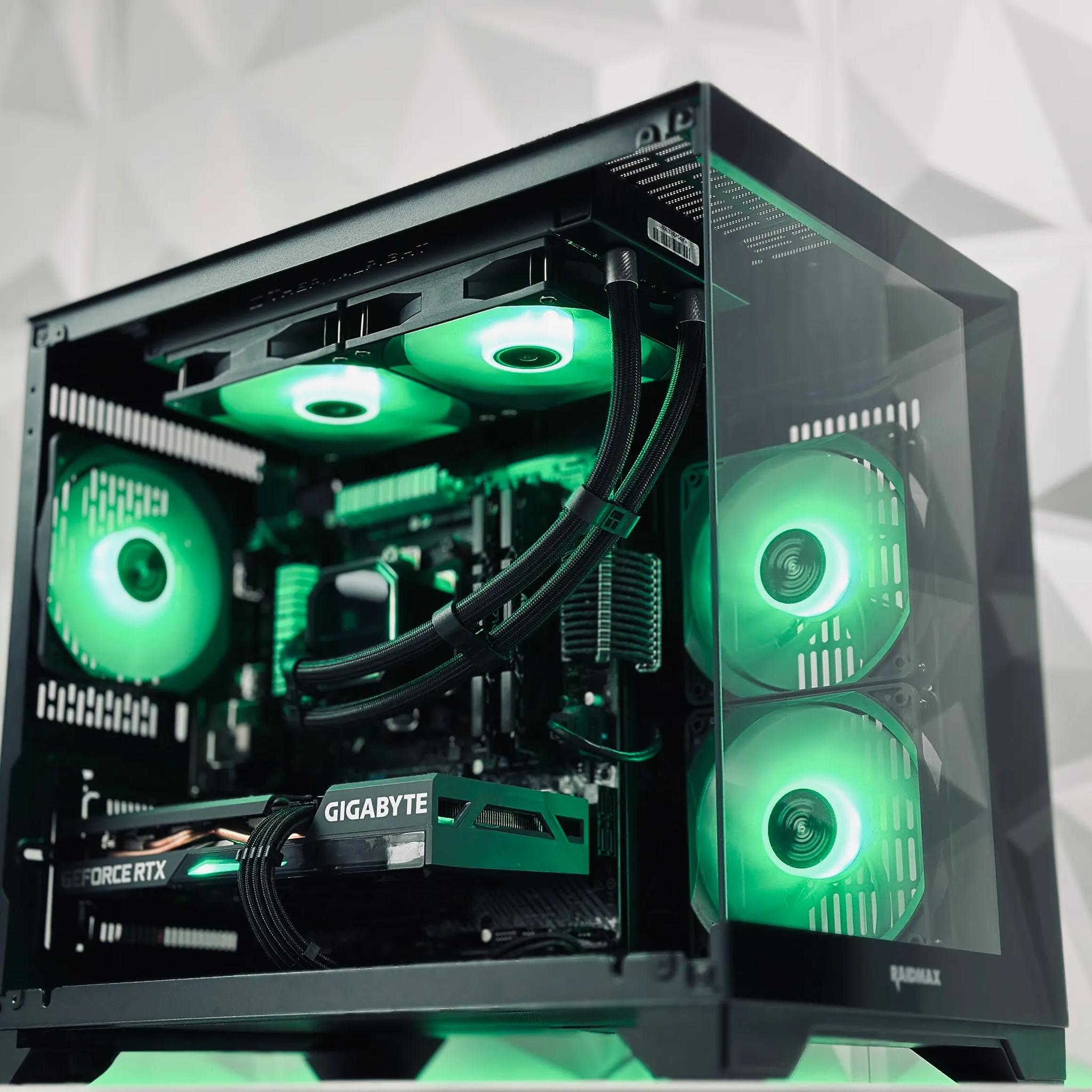 🫧📍Liquid Cooled Gaming PC↔️Nvidia RTX 3060 12GB↔️AMD Ryzen 5 5500 6 core↔️16GB DDR4 ↔️ 500GB SSD