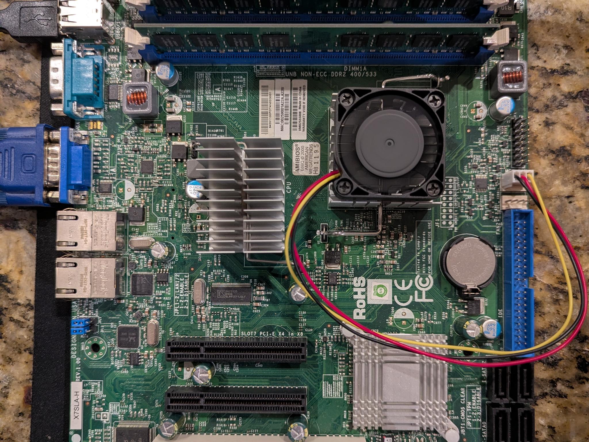 Supermicro MDB-X7SLA-H Server Motherboard Intel Atom 330 1.6GHz 2GB DDR2 FlexATX mATX