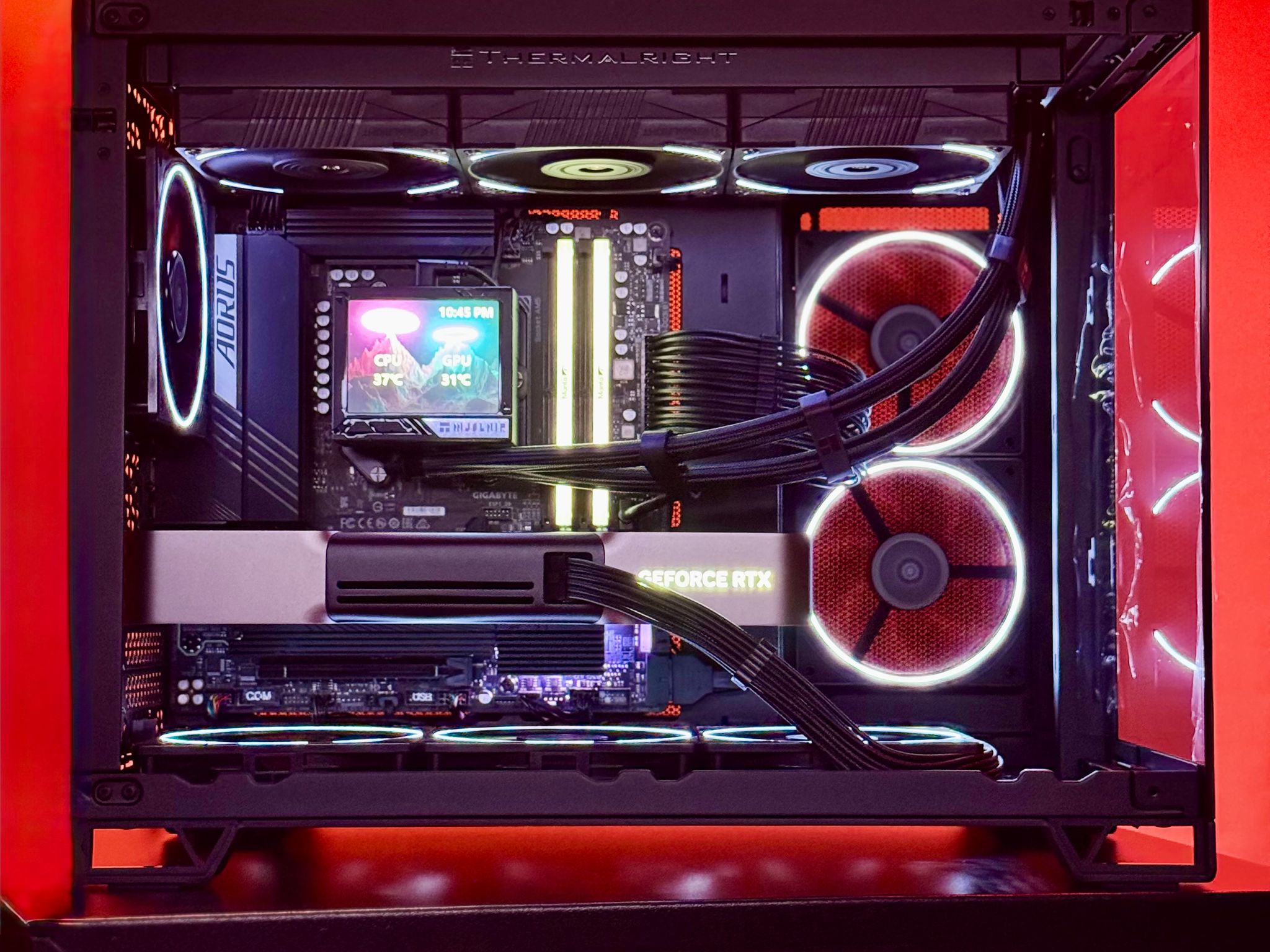 Nightfall 🌑✨ 5080 Founders Edition | 9800X3D | 32GB DDR5-6000 RAM | 2TB SSD | 360 AIO Liquid Cooled